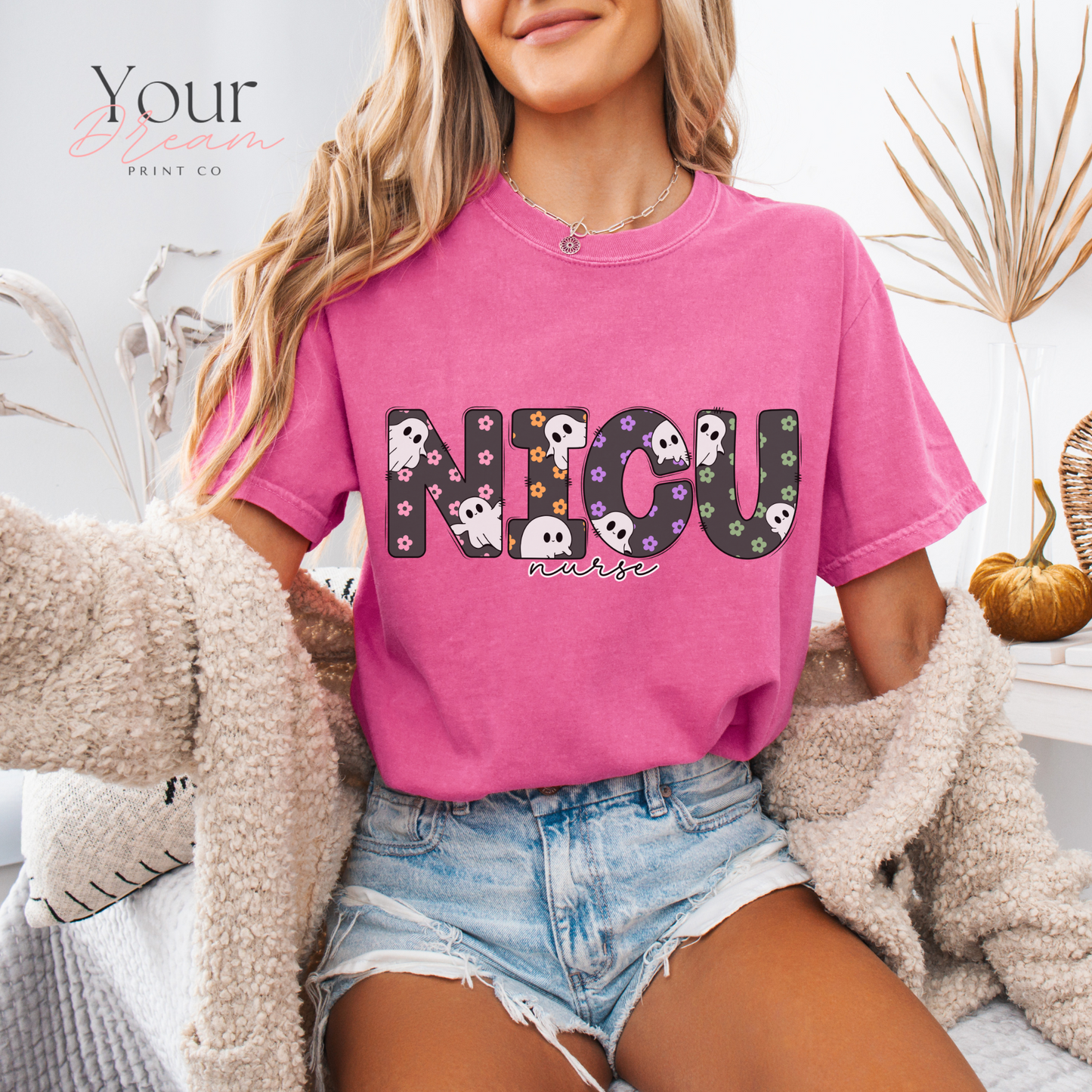 Halloween NICU Nurse Shirt | Cute Spooky Nurse T-Shirt for NICU Nurses