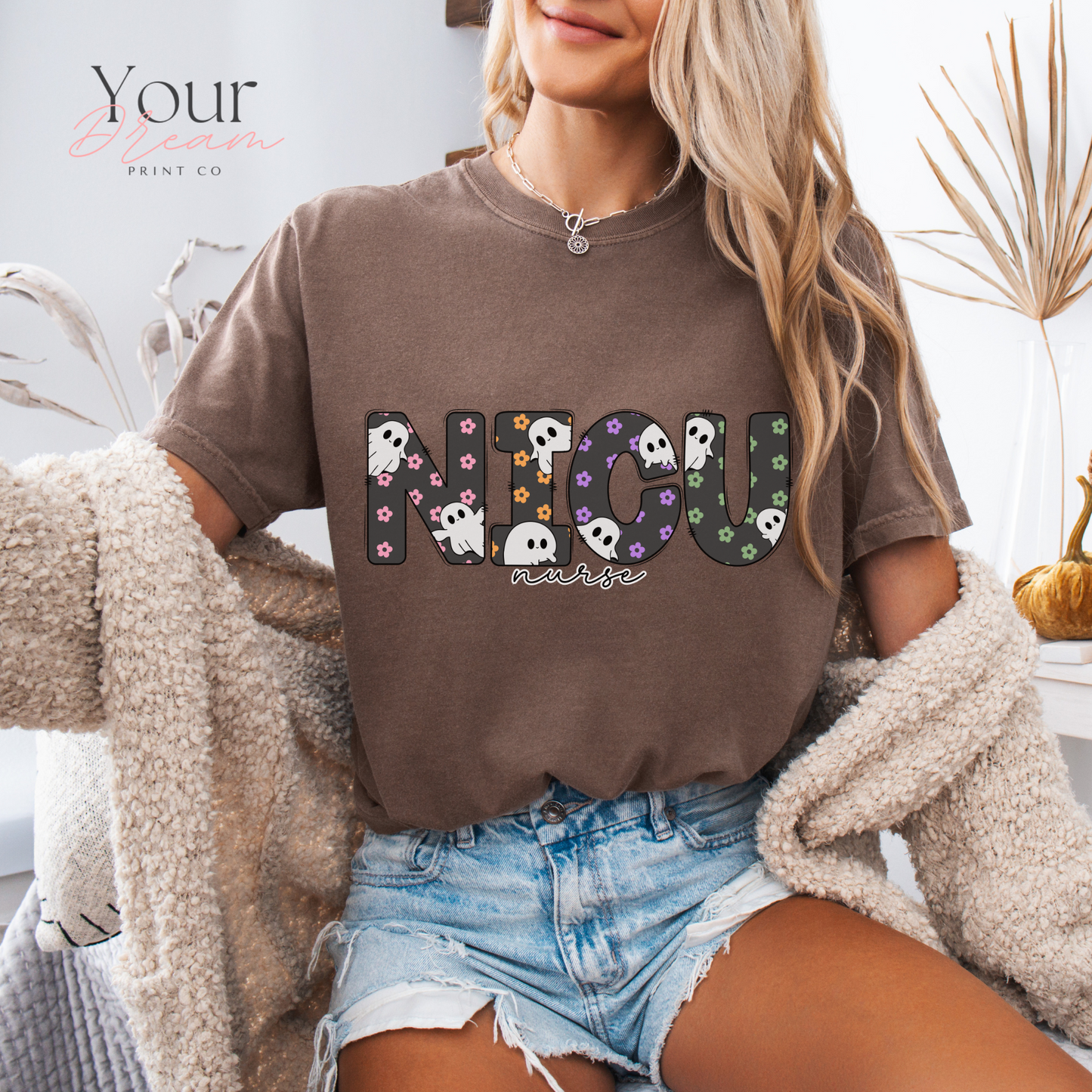 Halloween NICU Nurse Shirt | Cute Spooky Nurse T-Shirt for NICU Nurses