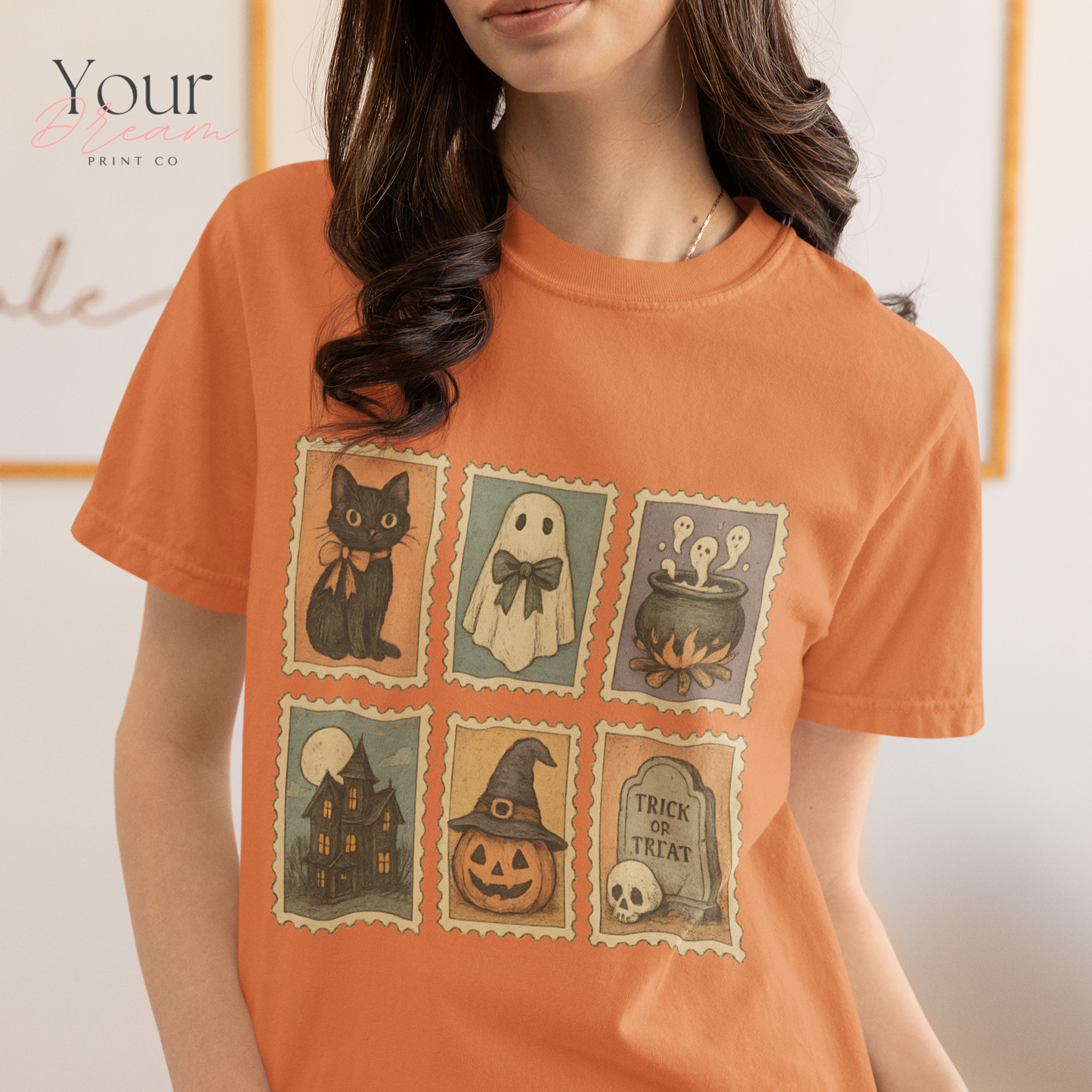Halloween TShirt, Halloween Shirt, Retro Ghost Tee, Cute Fall Shirt, Pumpkin Season, Fall Spooky Cat shirt, Cute Ghost Shirt