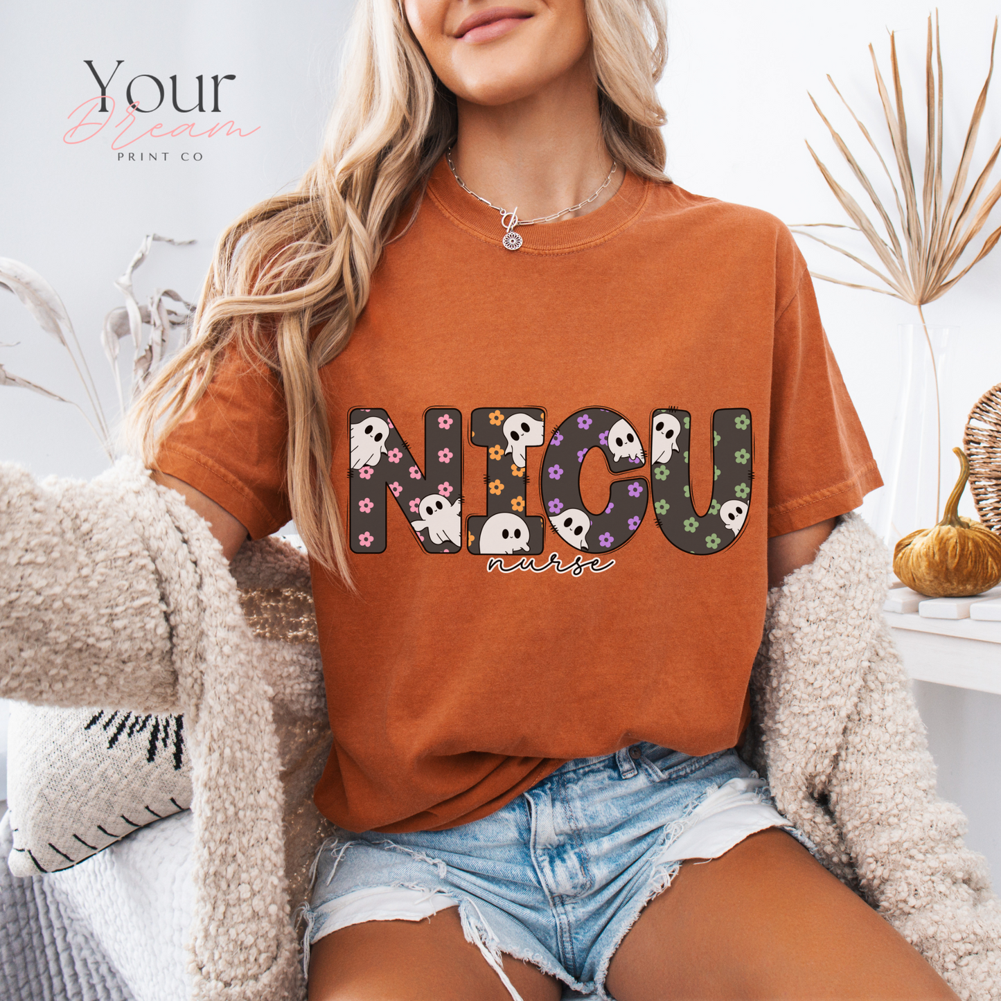 Halloween NICU Nurse Shirt | Cute Spooky Nurse T-Shirt for NICU Nurses