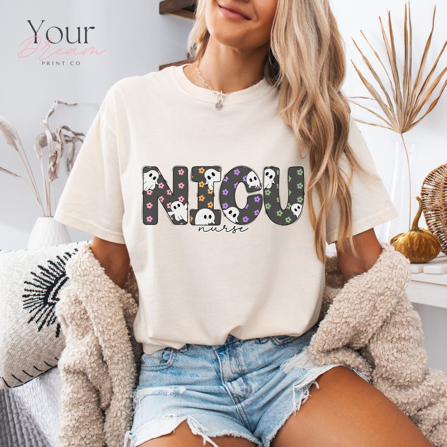 Halloween NICU Nurse Shirt | Cute Spooky Nurse T-Shirt for NICU Nurses