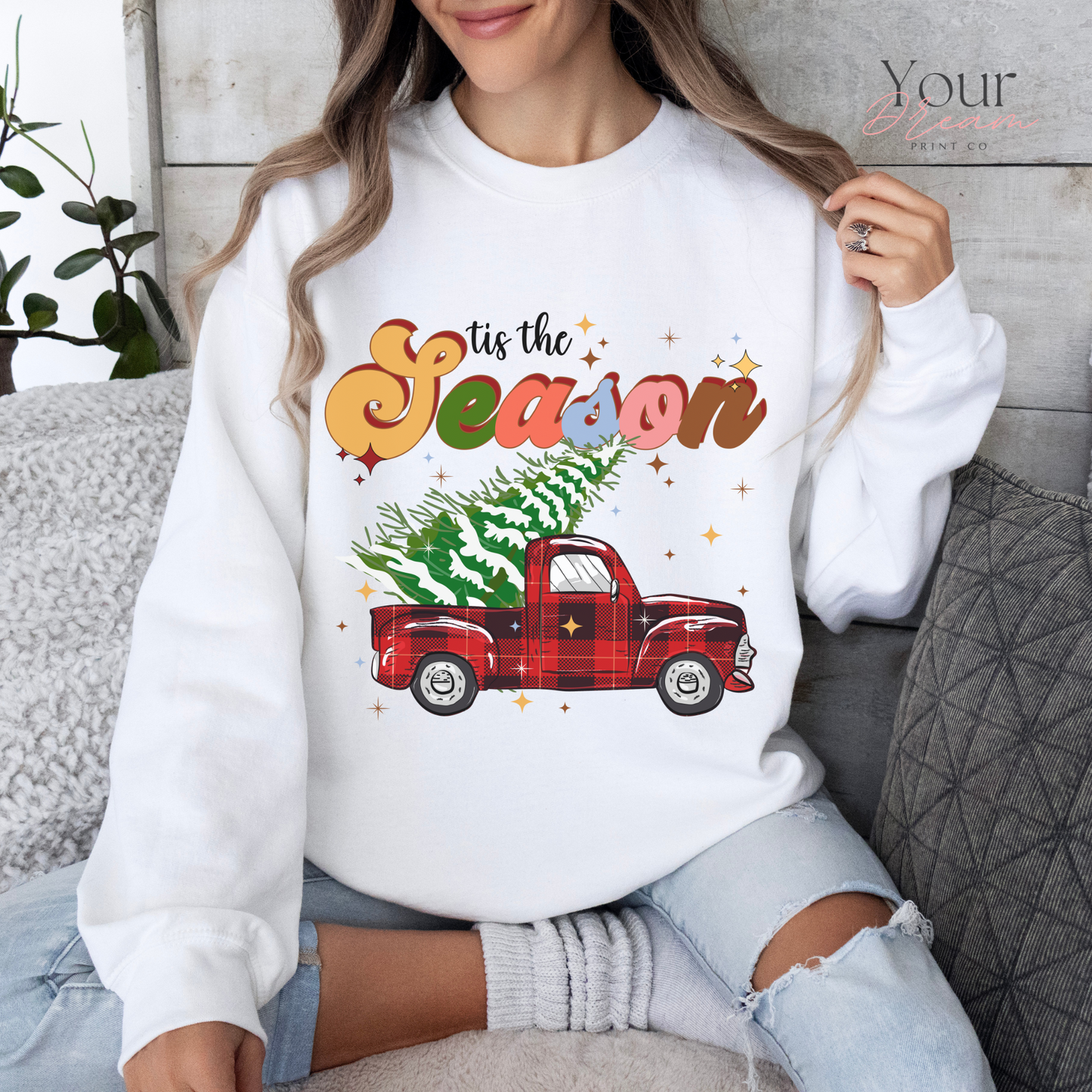 Tis The Season Sewaetshirt, Christmas Sweatshirt