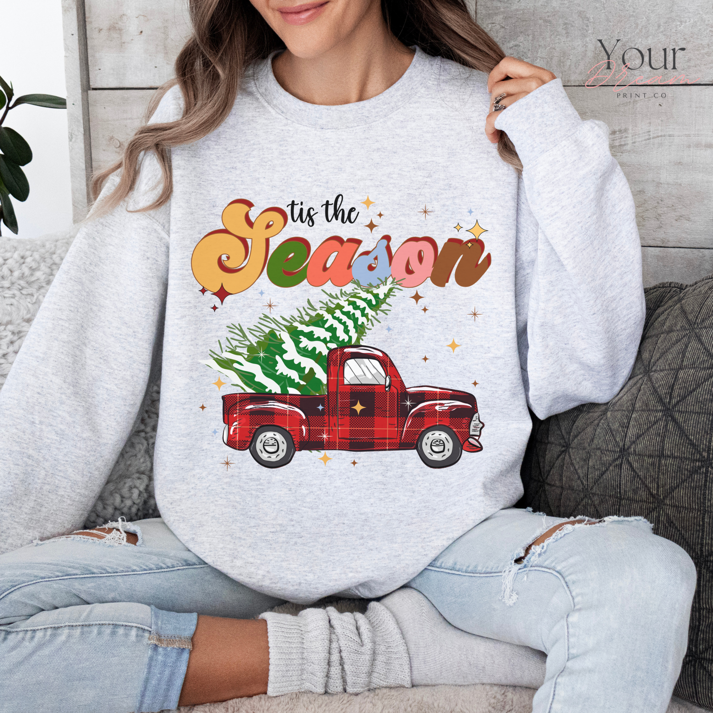 Tis The Season Sewaetshirt, Christmas Sweatshirt