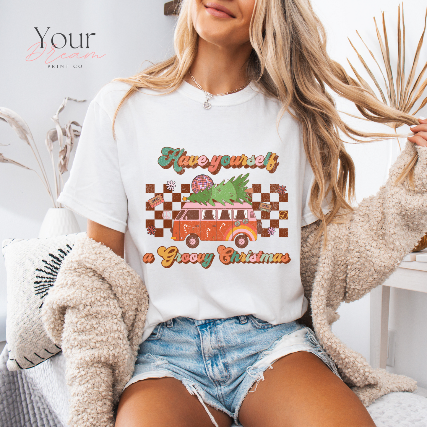 Have Yourself a Groovy Christmas Tshirt,Retro Christmas Shirt,Hippie Clothes