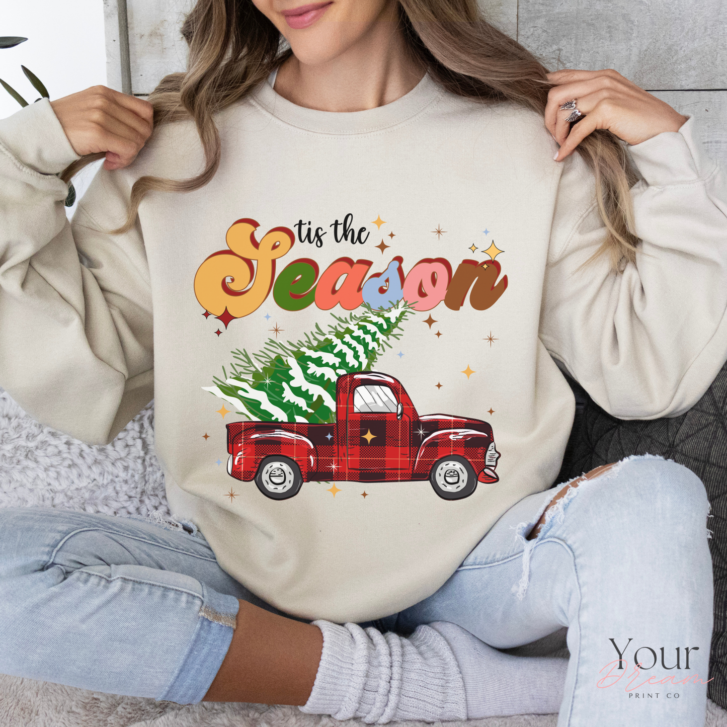 Tis The Season Sewaetshirt, Christmas Sweatshirt