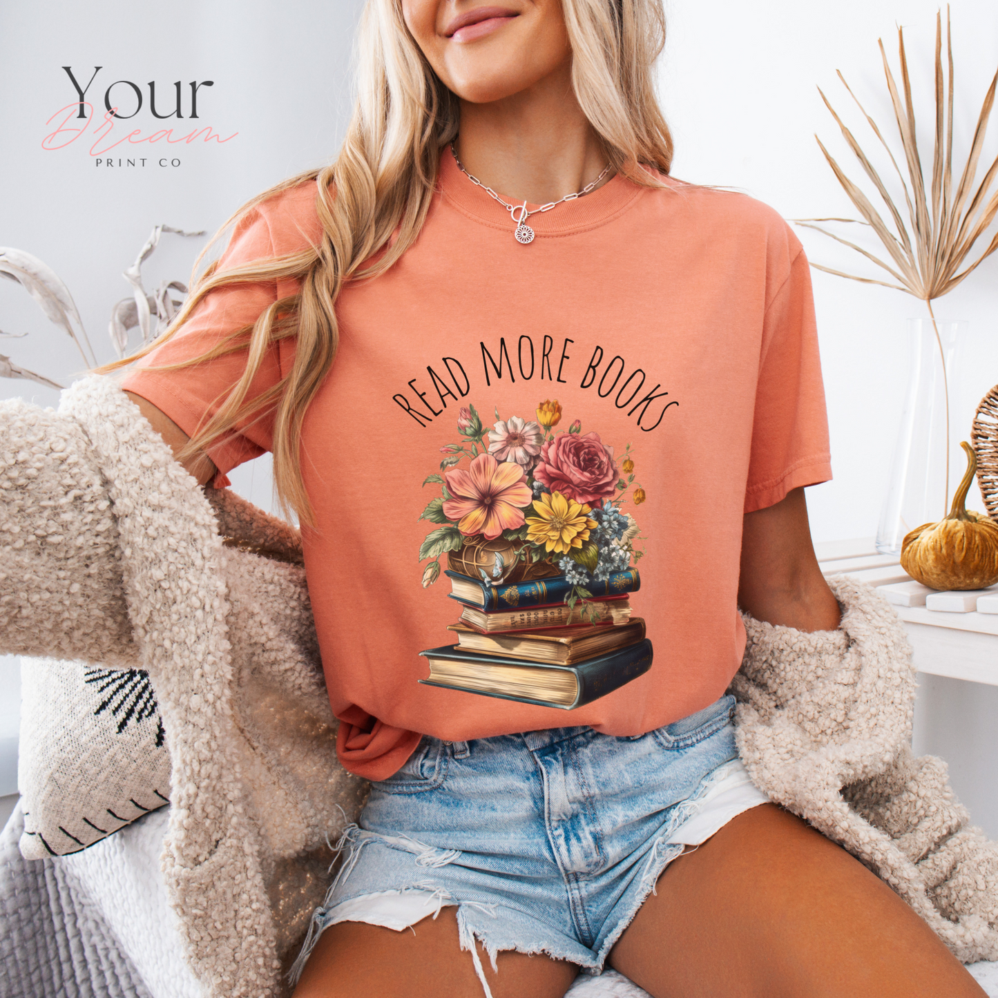 Read More Books T-Shirt – Literary Graphic Tee for Book Lovers & Readers