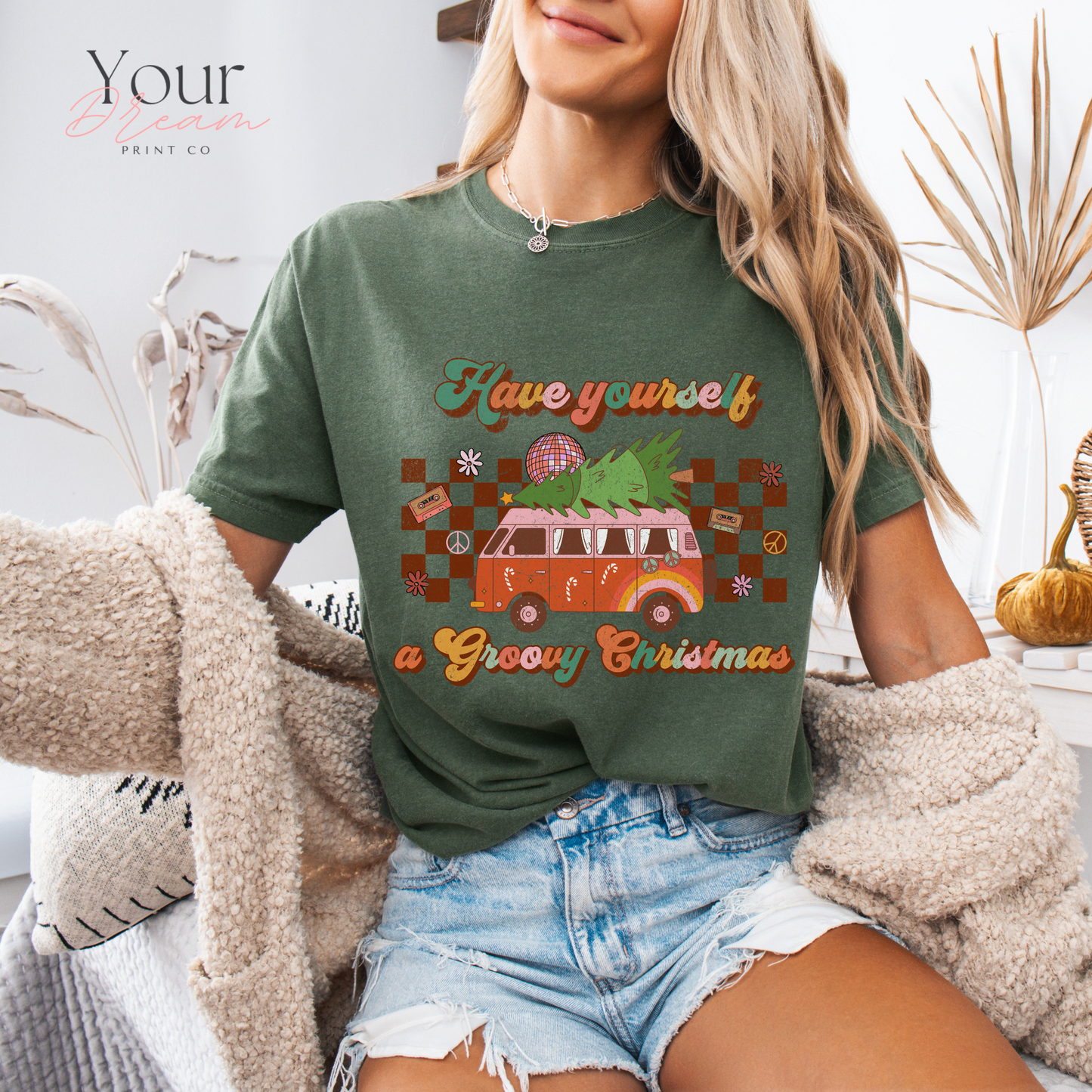 Have Yourself a Groovy Christmas Tshirt,Retro Christmas Shirt,Hippie Clothes
