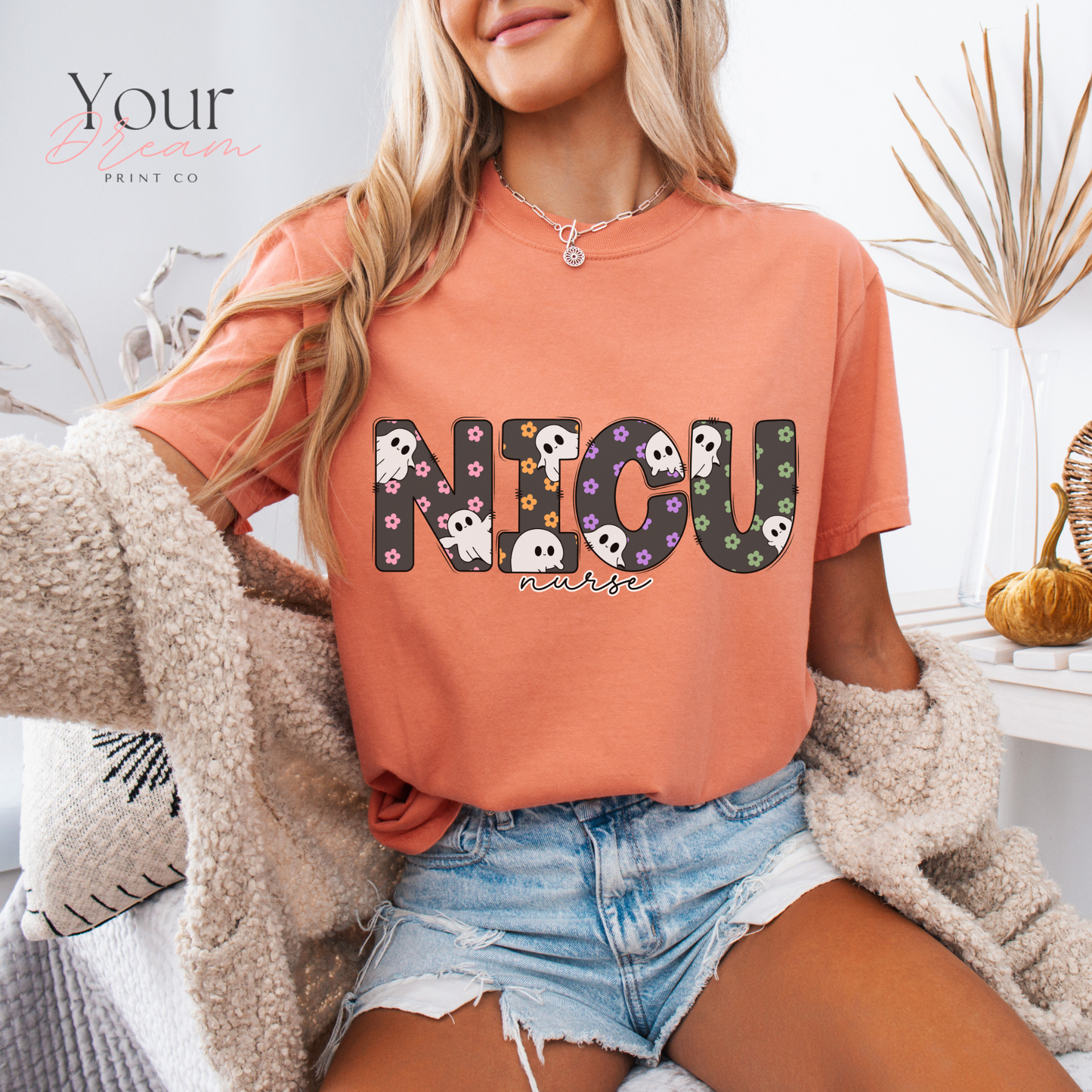 Halloween NICU Nurse Shirt | Cute Spooky Nurse T-Shirt for NICU Nurses