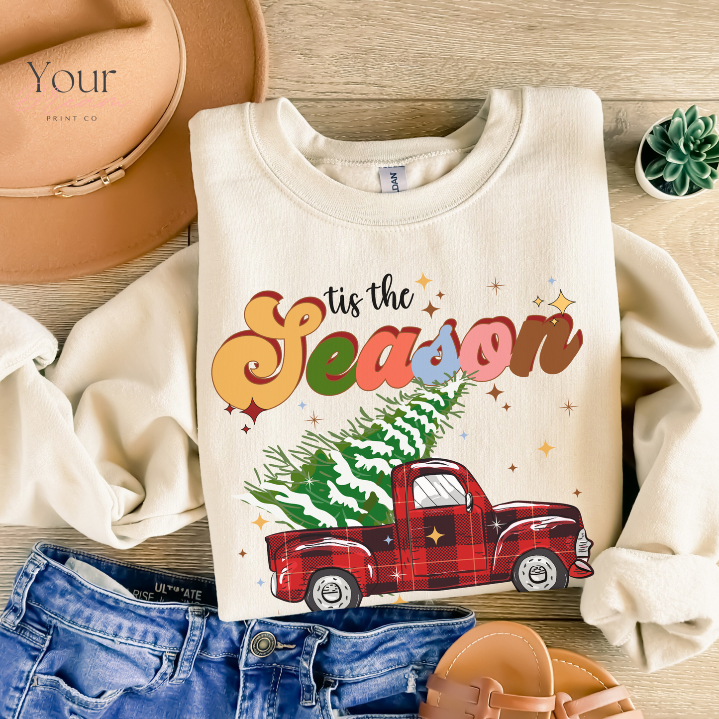 Tis The Season Sewaetshirt, Christmas Sweatshirt