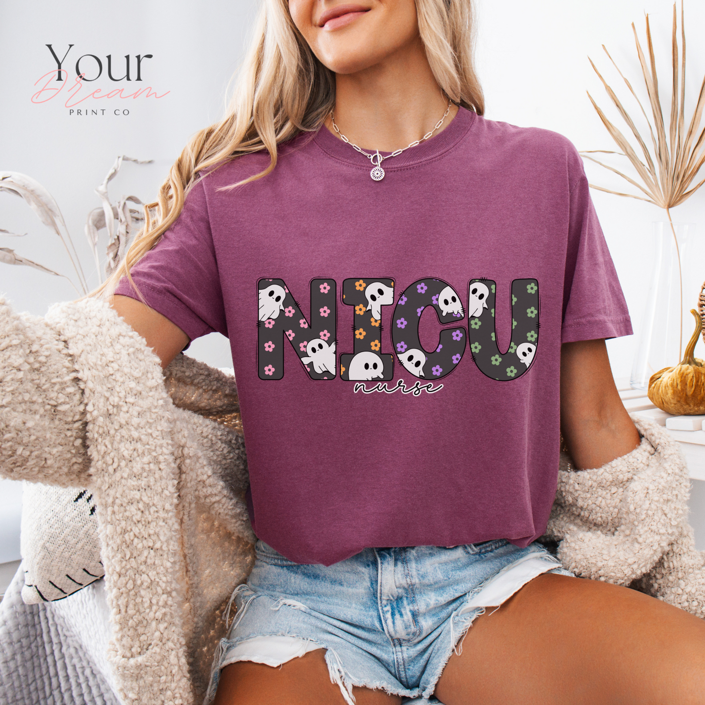 Halloween NICU Nurse Shirt | Cute Spooky Nurse T-Shirt for NICU Nurses