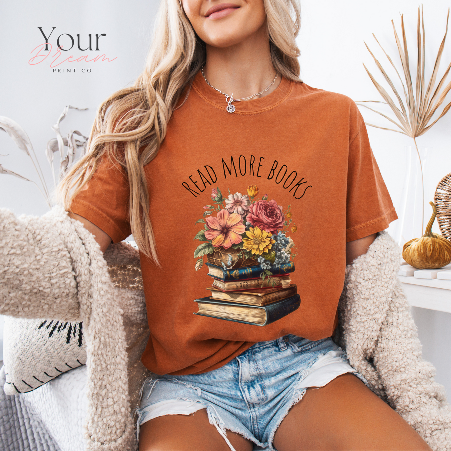 Read More Books T-Shirt – Literary Graphic Tee for Book Lovers & Readers
