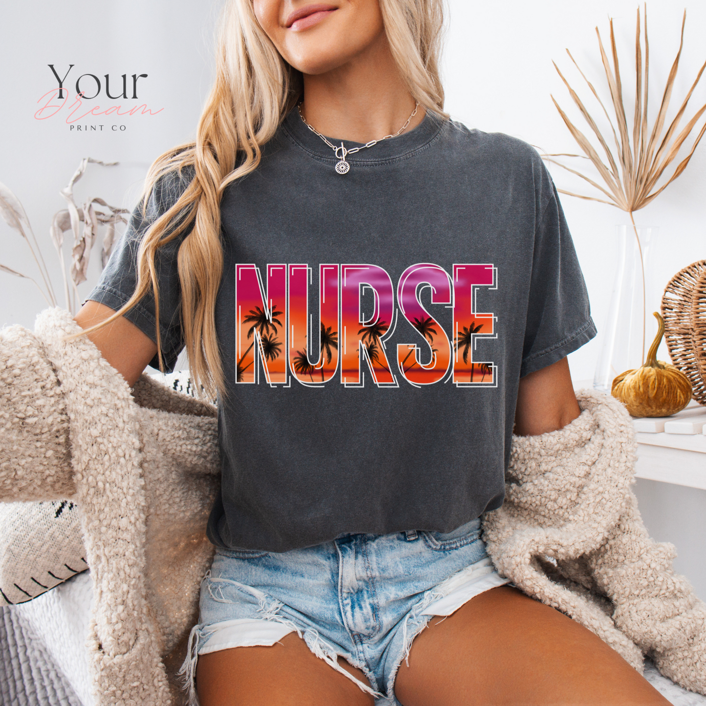 Nurse Summer T-shirt, Gift for Healthcare Worker, Nurse life shirt, Medical Staff Shirt, Gift for Nurse, nurse tshirt