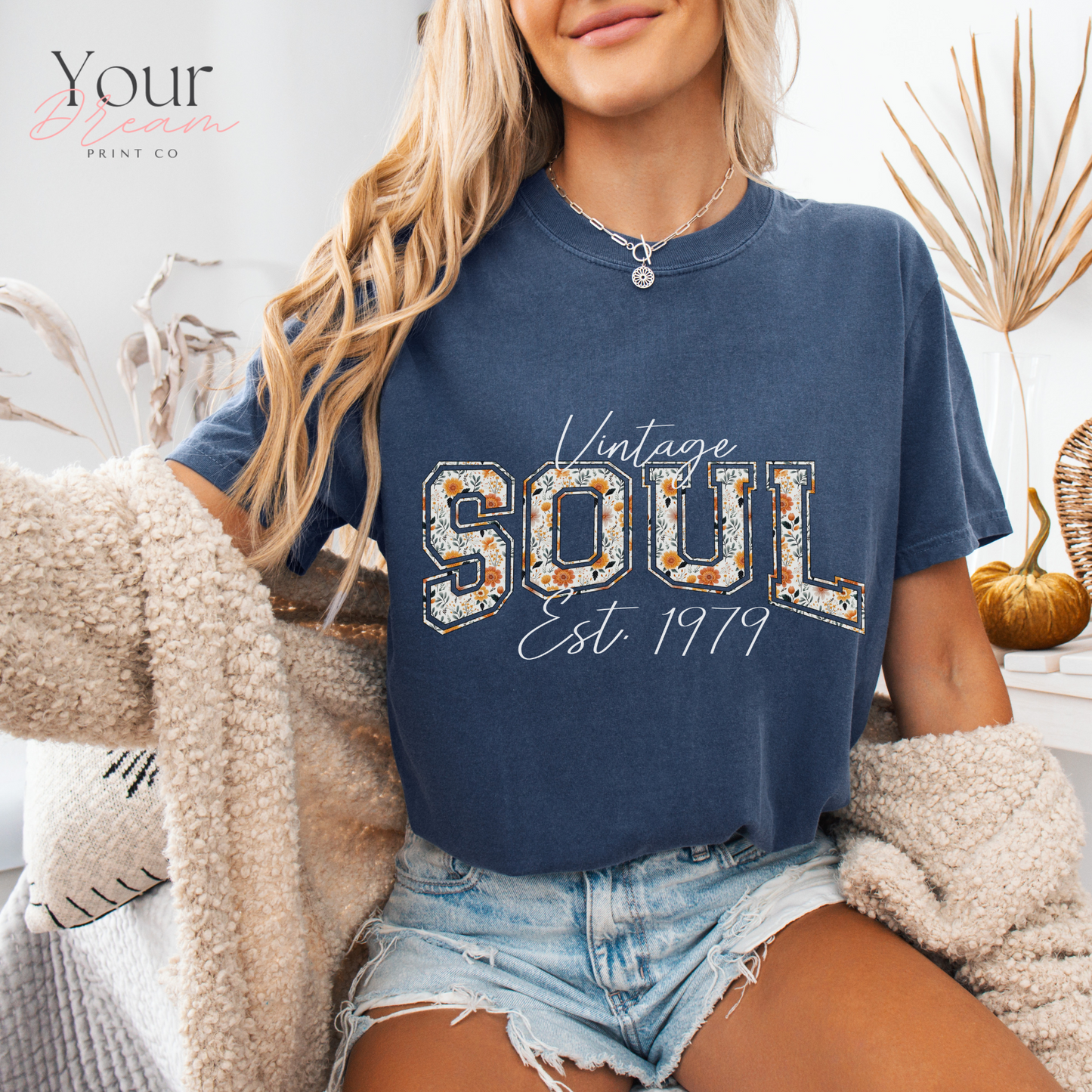 Vintage Soul Est. 1979 T-Shirt, Personalized Shirt
