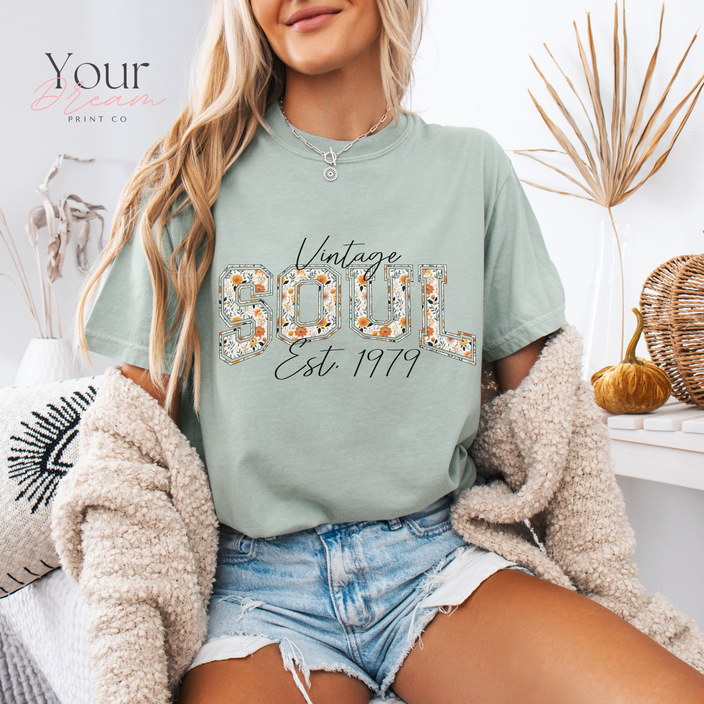 Vintage Soul Est. 1979 T-Shirt, Personalized Shirt