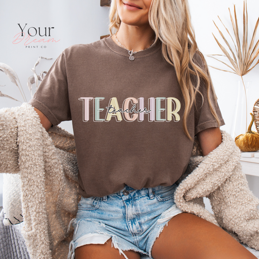 Cute Teacher Shirt, Teacher tshirt, Back to School tshirt, School Occupations shirt, Book Lover Teacher, Elementary Teacher tshirt