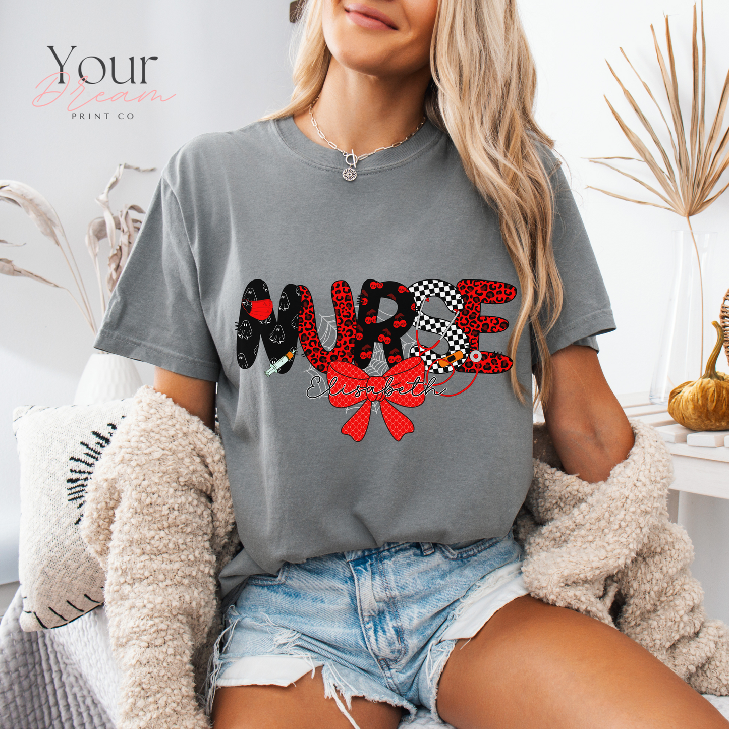 Custom Halloween Nurse T-Shirt