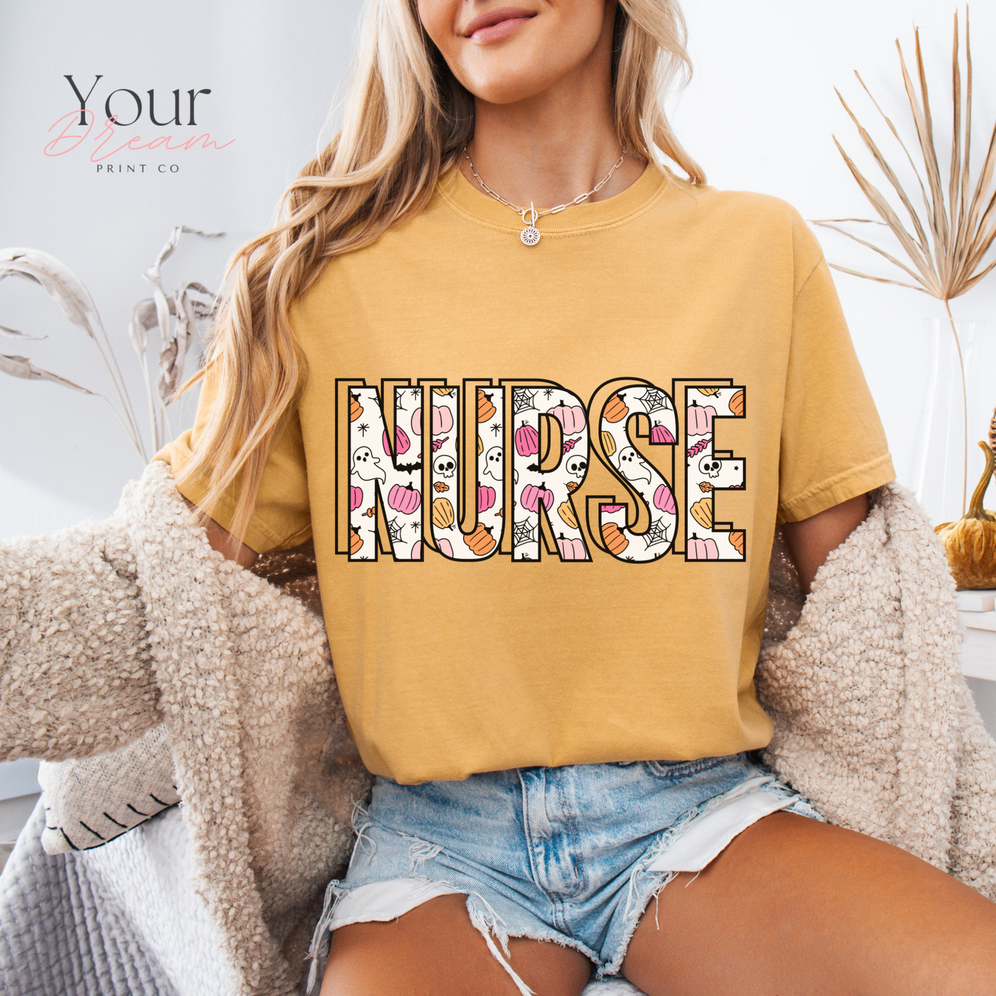 Ghost Nurse Halloween T-shirt, Nurse Halloween Shirt