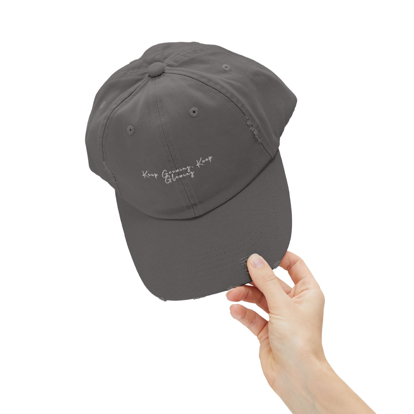 Motivational Unisex Distressed Cap