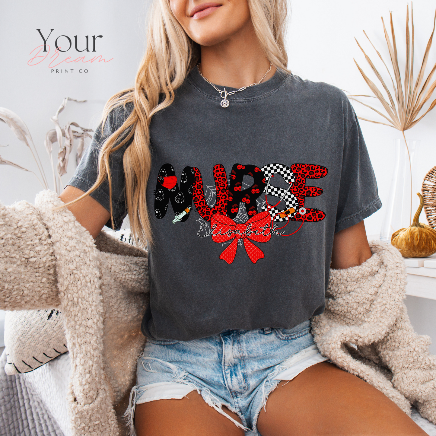 Custom Halloween Nurse T-Shirt