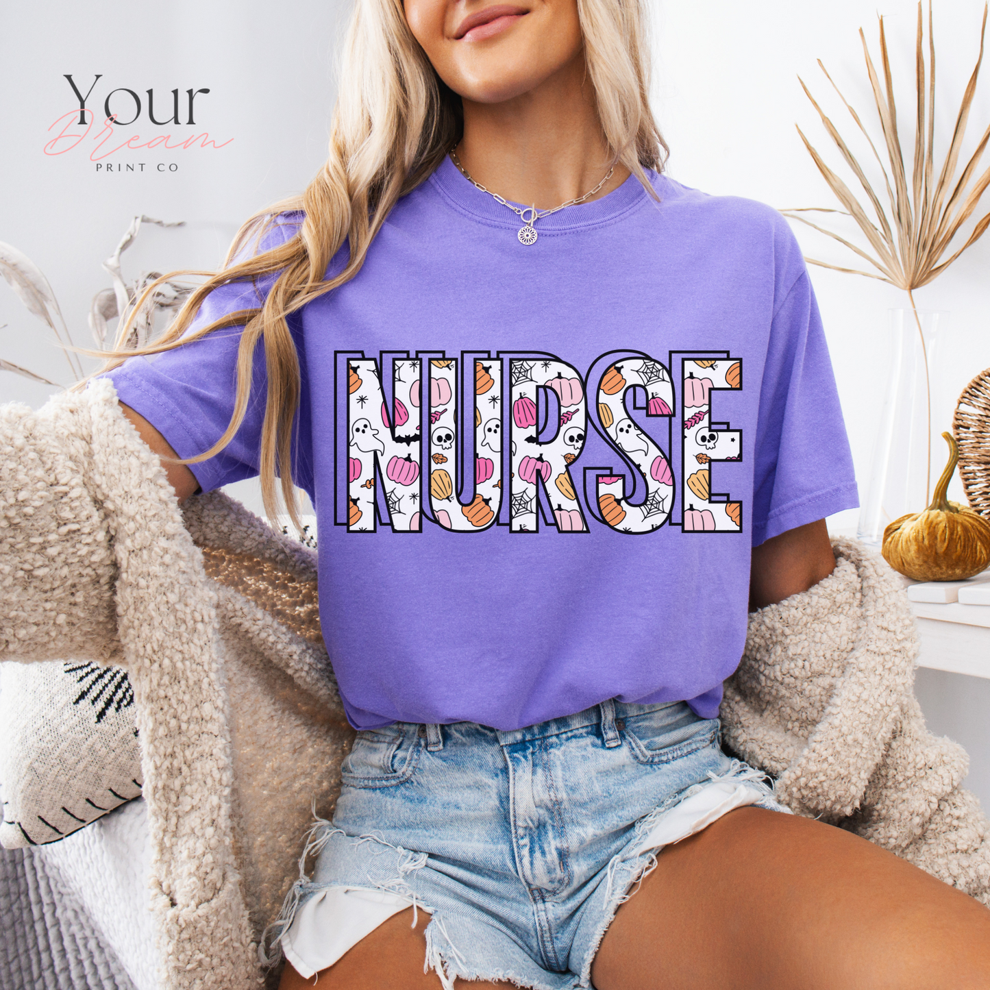 Ghost Nurse Halloween T-shirt, Nurse Halloween Shirt