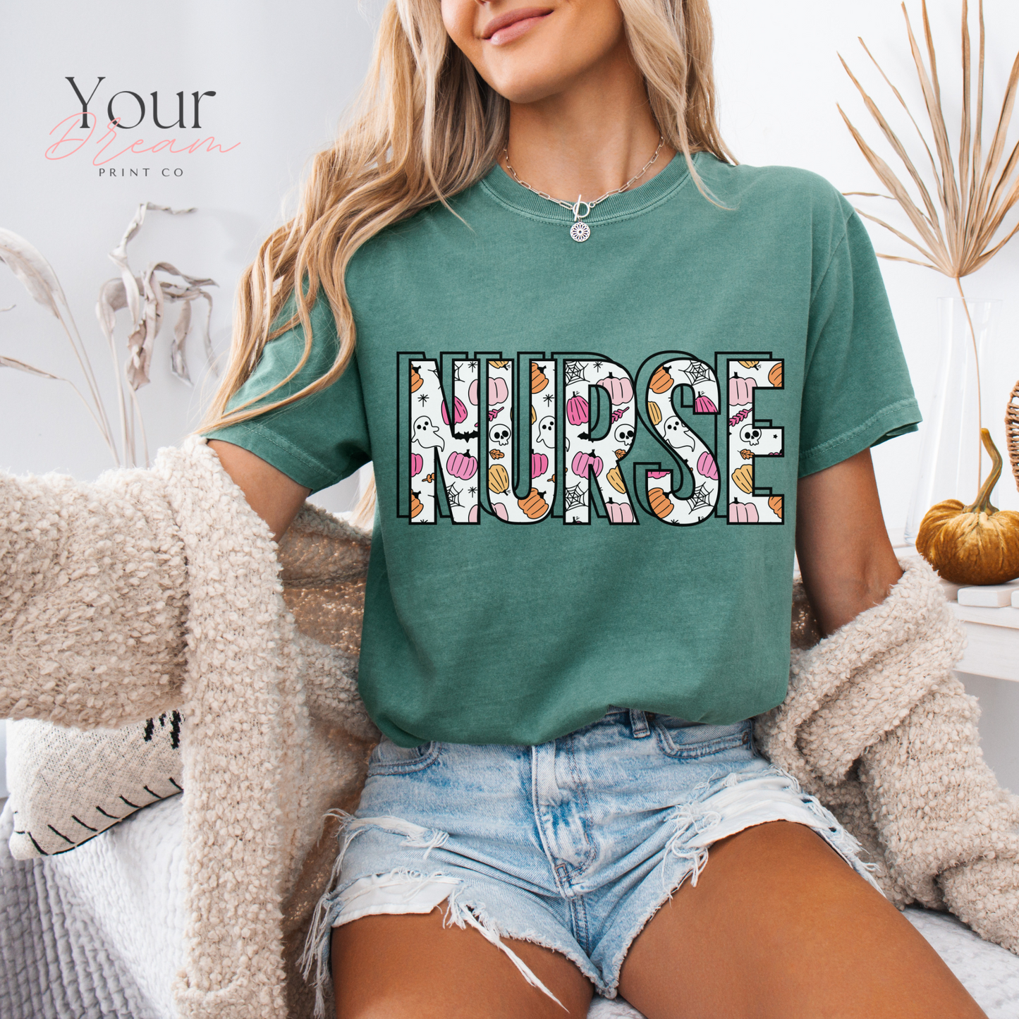 Ghost Nurse Halloween T-shirt, Nurse Halloween Shirt