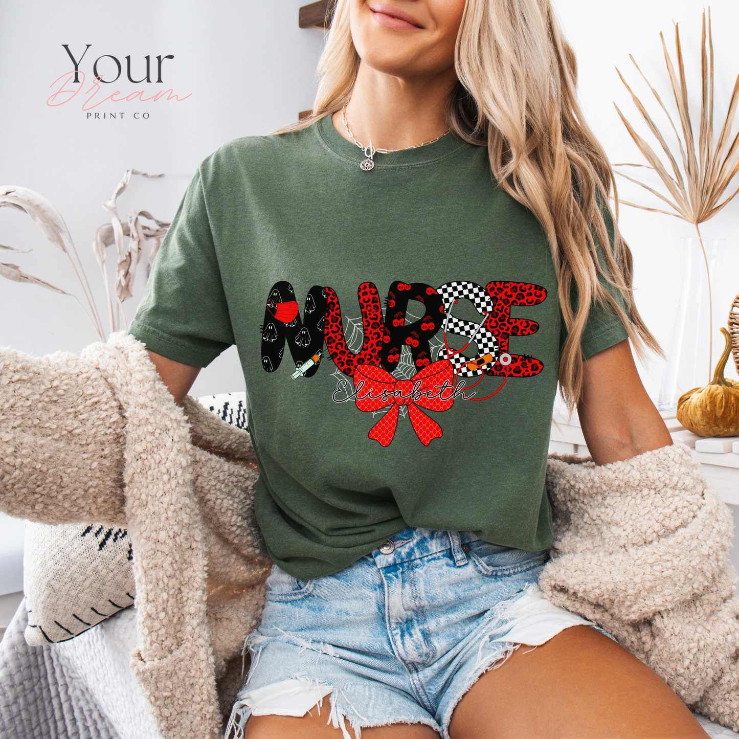 Custom Halloween Nurse T-Shirt