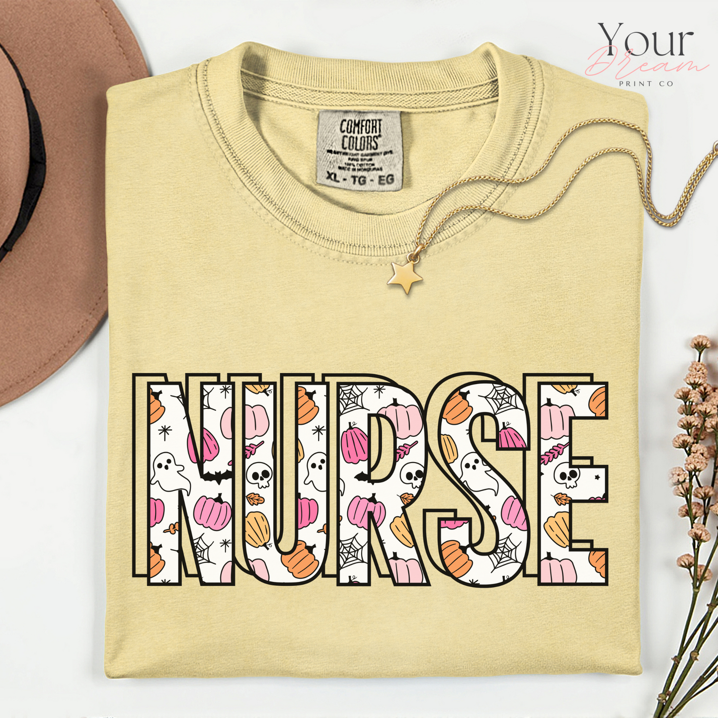 Ghost Nurse Halloween T-shirt, Nurse Halloween Shirt