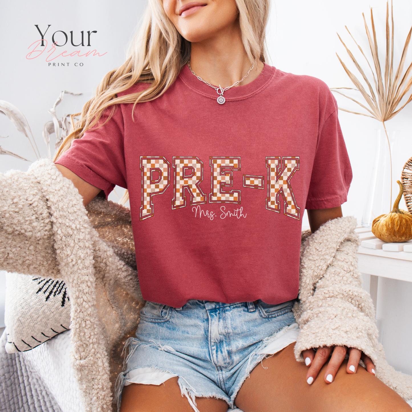 Personalized Pre-K Teacher T-Shirt