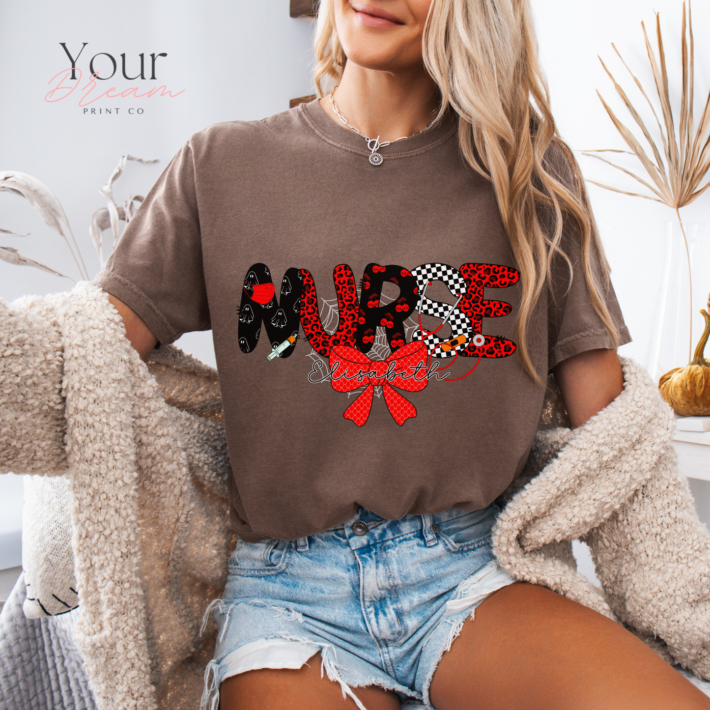 Custom Halloween Nurse T-Shirt