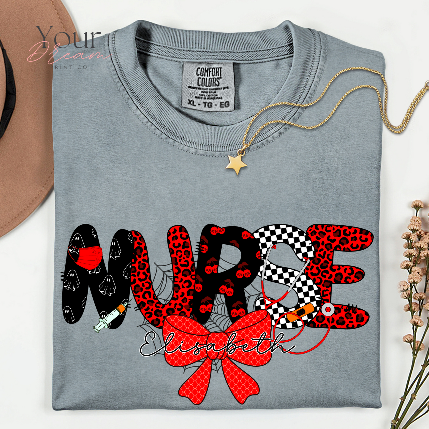 Custom Halloween Nurse T-Shirt