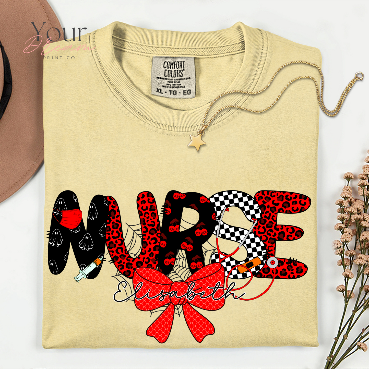 Custom Halloween Nurse T-Shirt