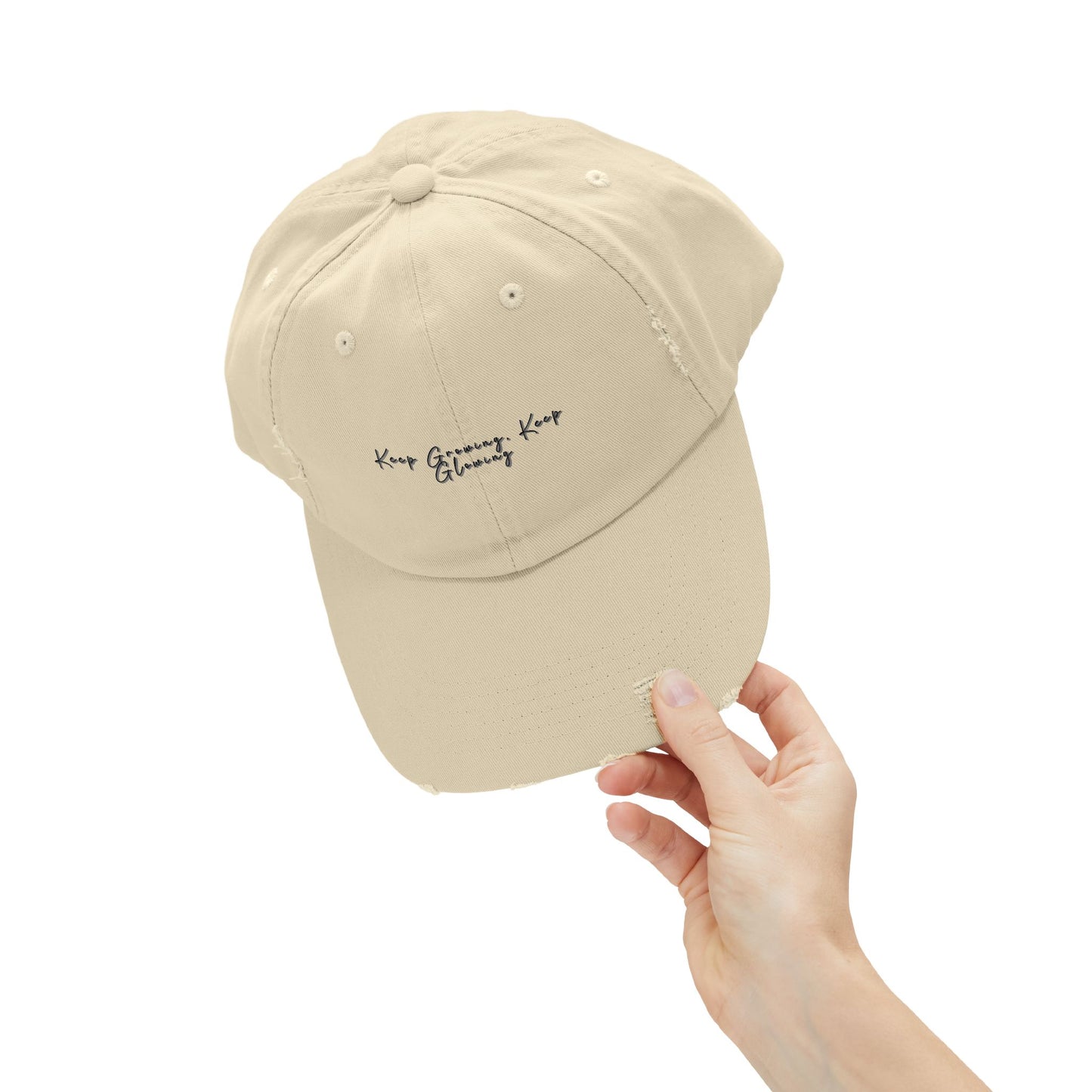 Motivational Unisex Distressed Cap