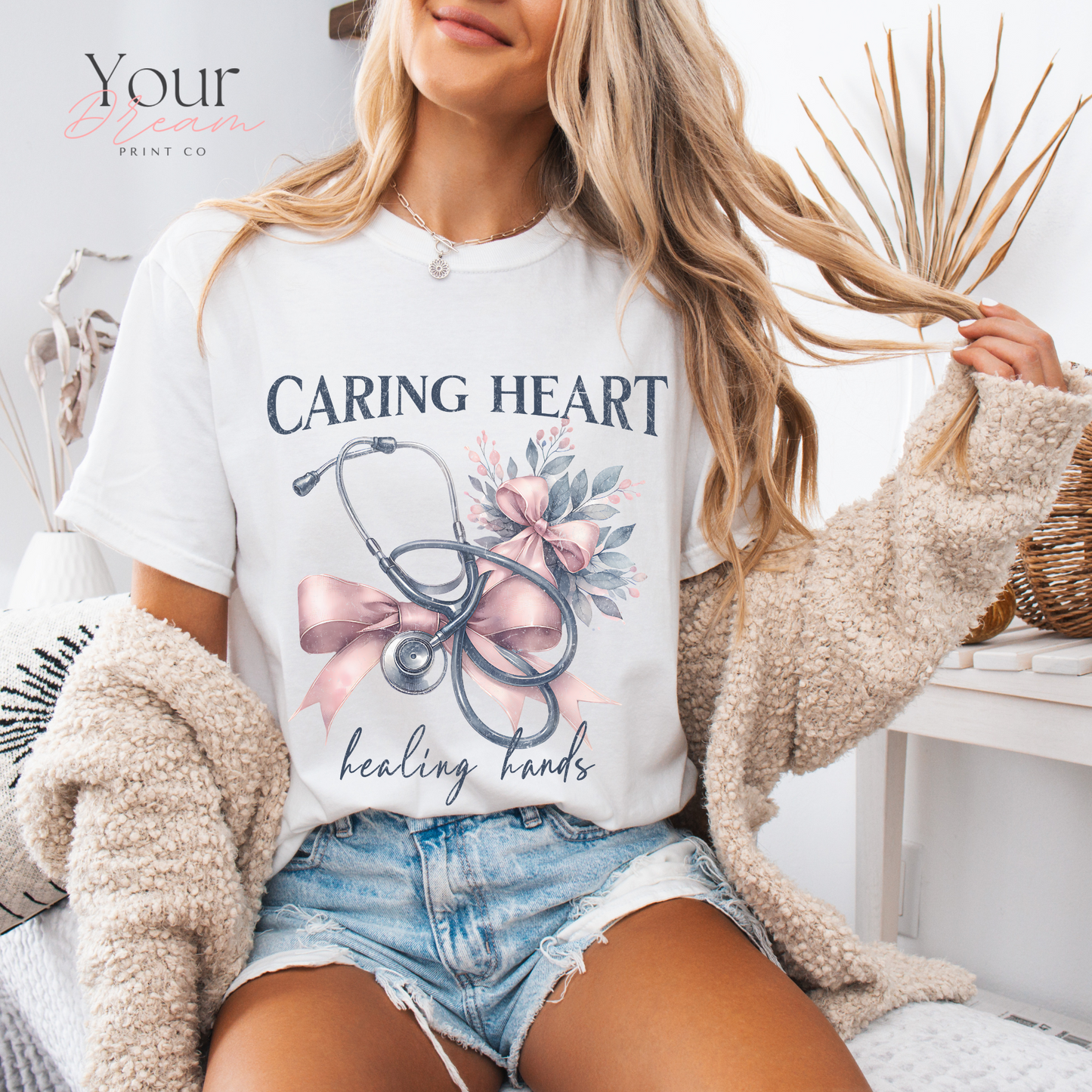 Nurse Shirt Gift - Nurse's day gift - coquette bow - Nurse appreciation gift