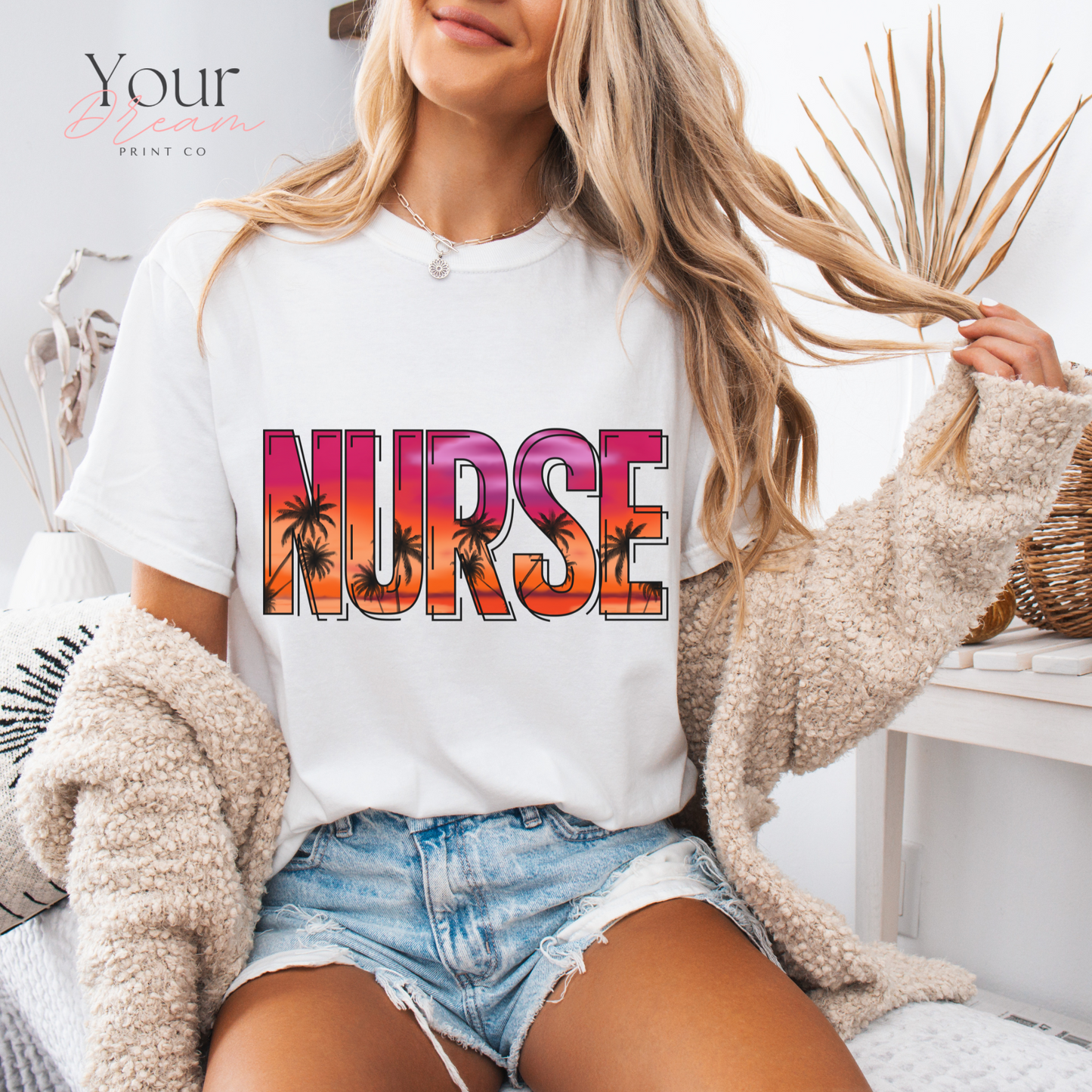 Nurse Summer T-shirt, Gift for Healthcare Worker, Nurse life shirt, Medical Staff Shirt, Gift for Nurse, nurse tshirt