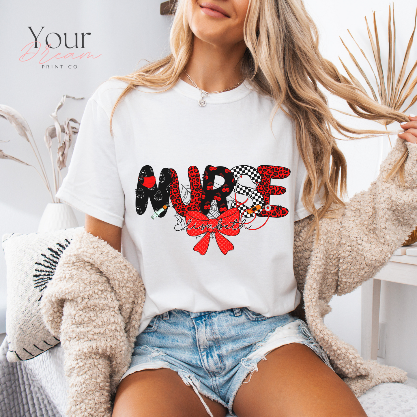 Custom Halloween Nurse T-Shirt