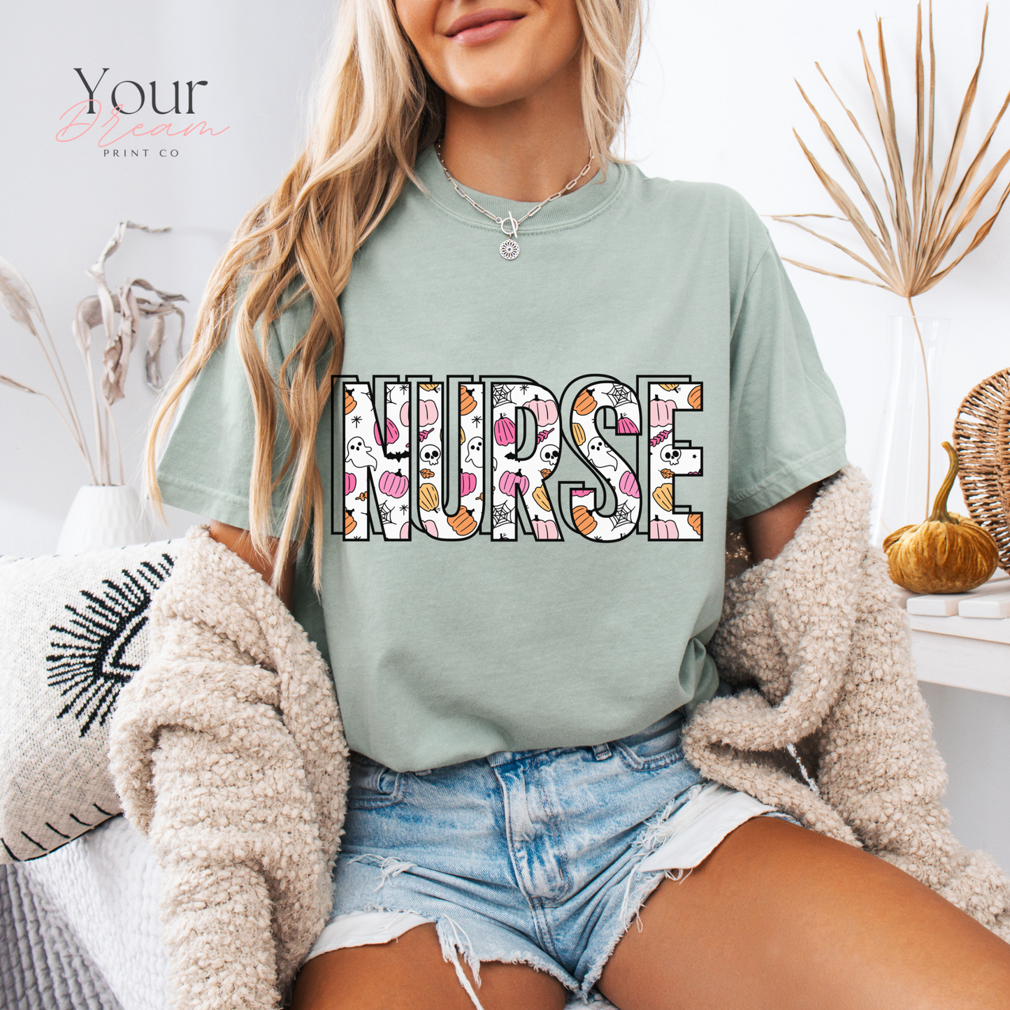 Ghost Nurse Halloween T-shirt, Nurse Halloween Shirt