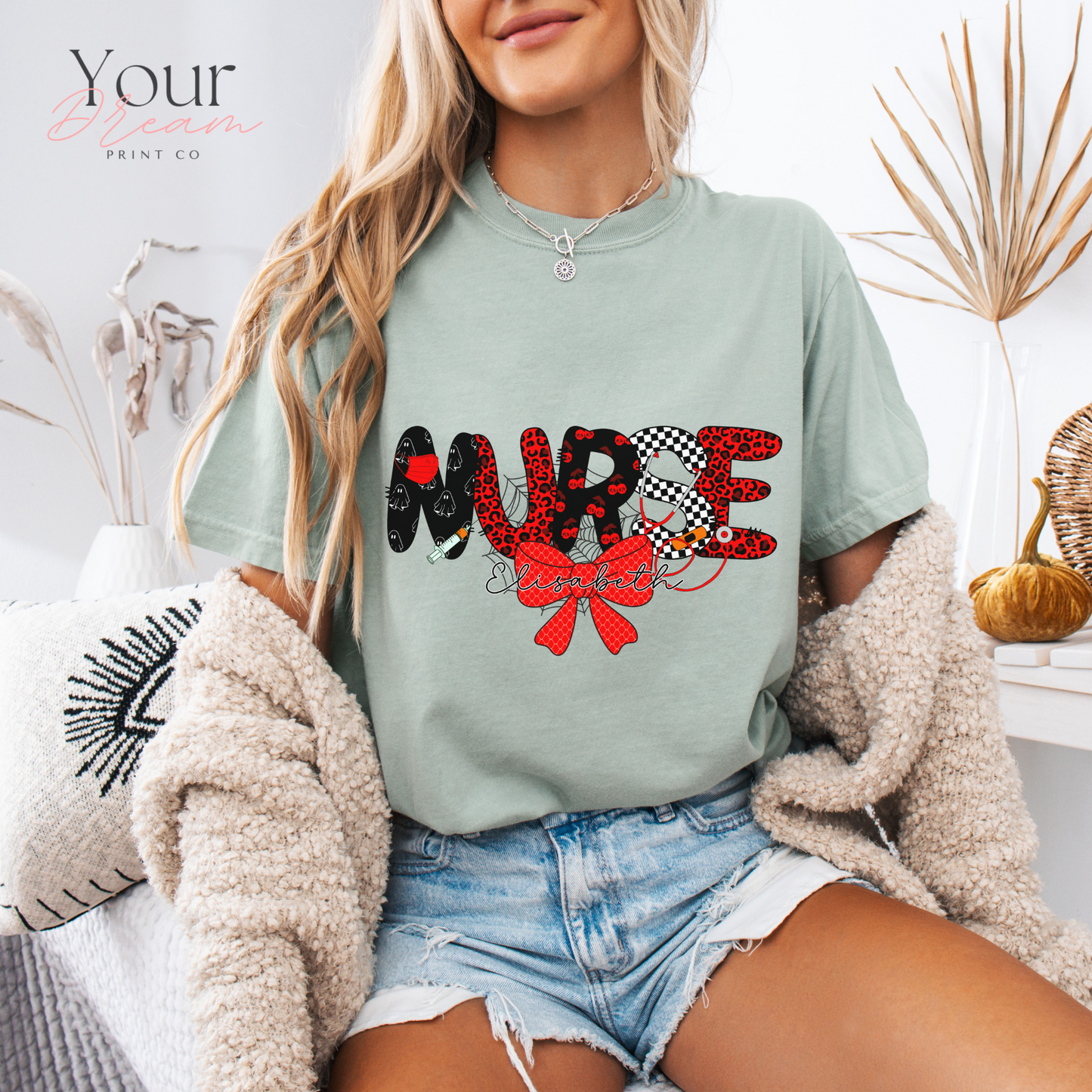 Custom Halloween Nurse T-Shirt