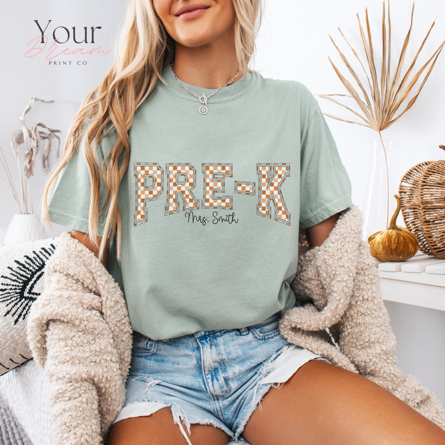 Personalized Pre-K Teacher T-Shirt