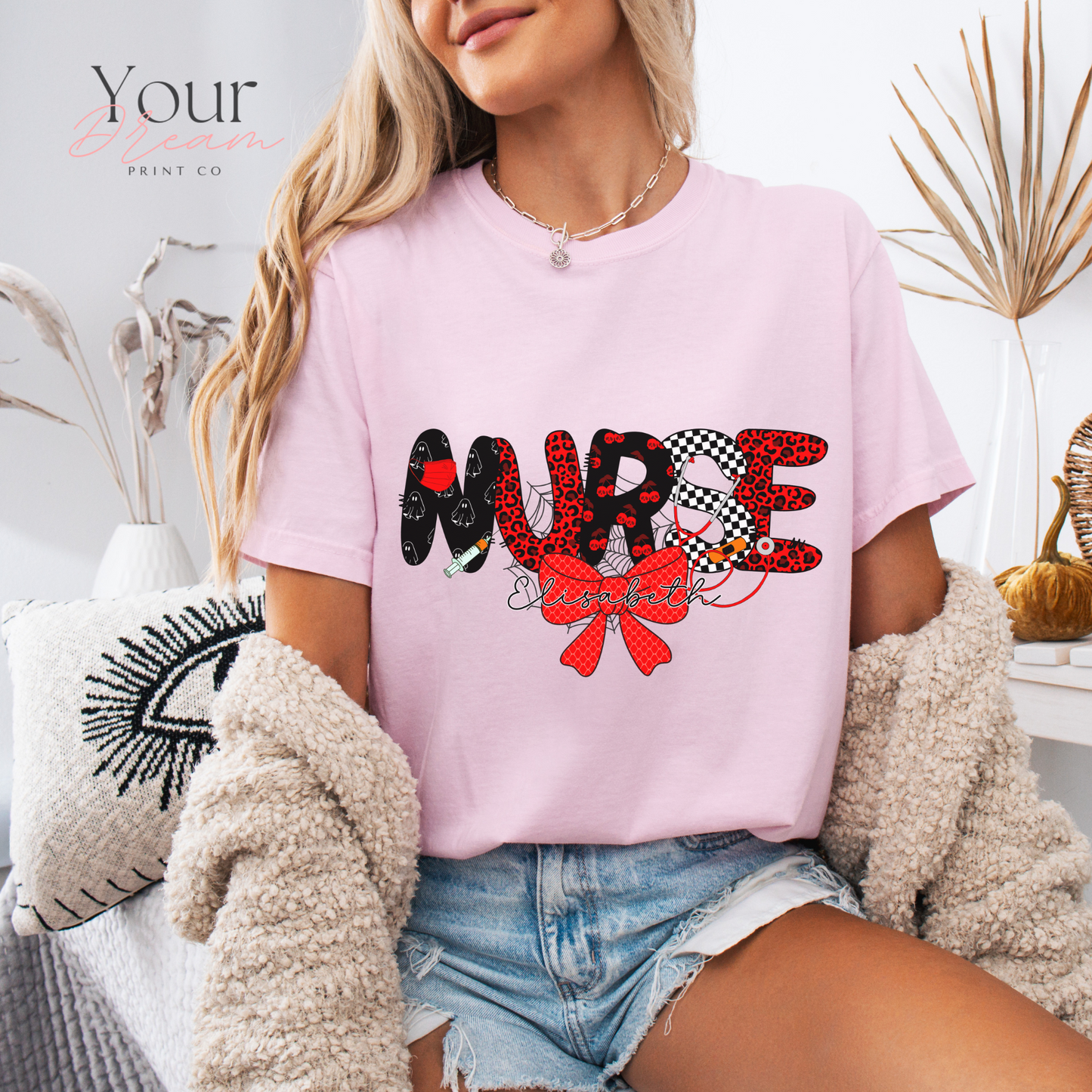 Custom Halloween Nurse T-Shirt