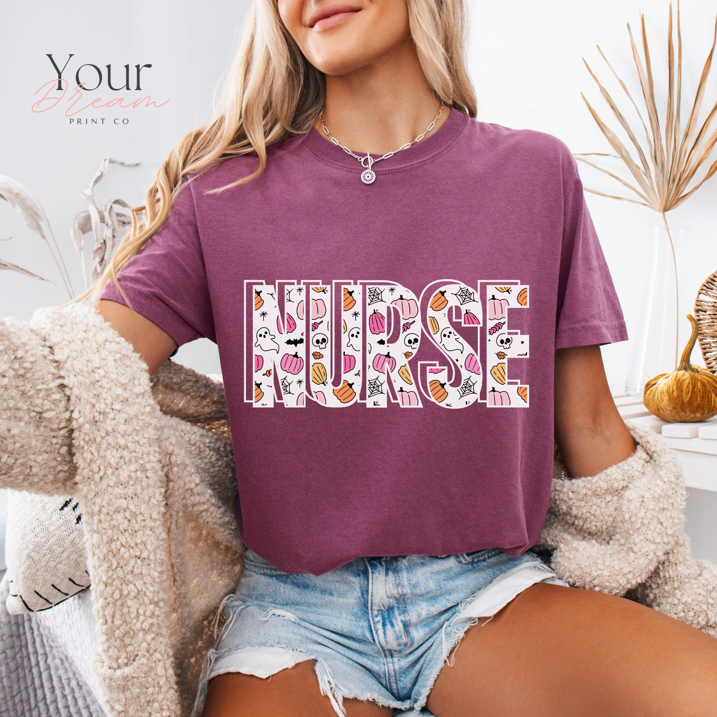 Ghost Nurse Halloween T-shirt, Nurse Halloween Shirt