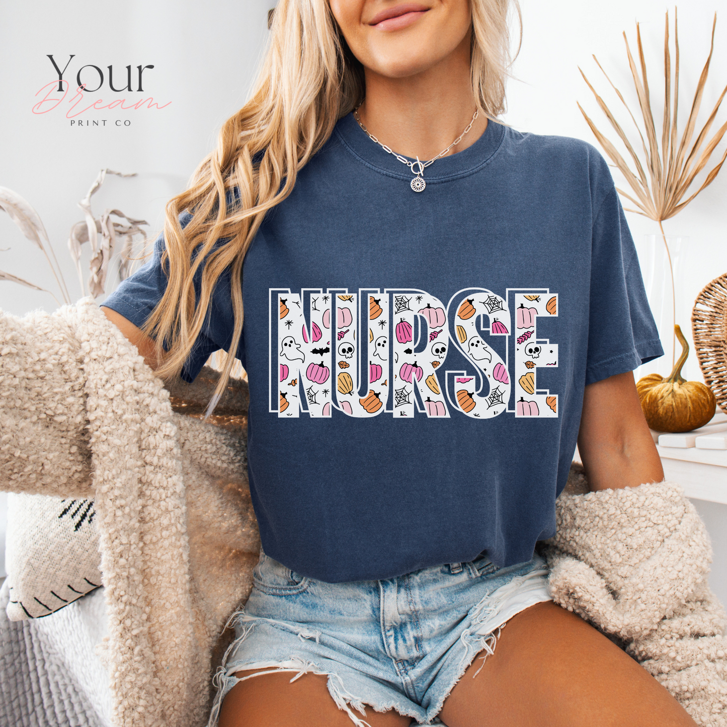 Ghost Nurse Halloween T-shirt, Nurse Halloween Shirt