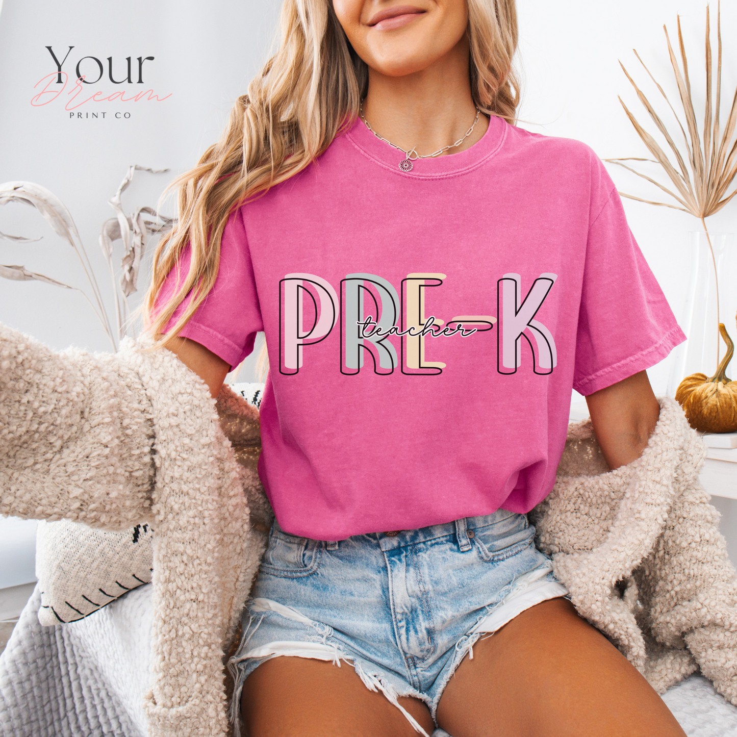 Pre K Back to School Teacher T-shirt