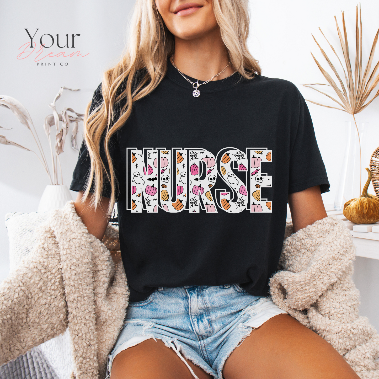 Ghost Nurse Halloween T-shirt, Nurse Halloween Shirt