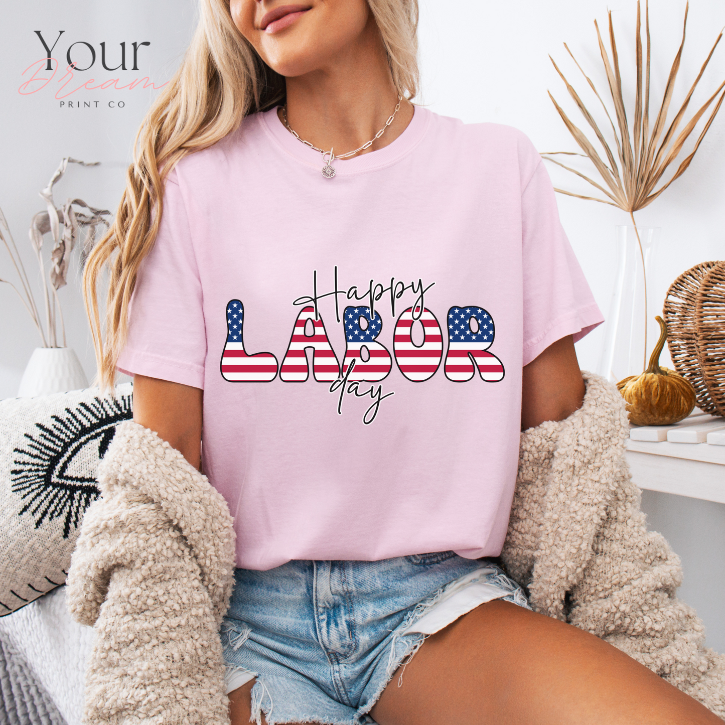 Labor Day Retro T-shirt, Comfort Colors Retro USA Shirt, Women's Patriotic Summer Shirt, Women's Patriotic Shirt, US Flag Shirts with Stars and Stripes