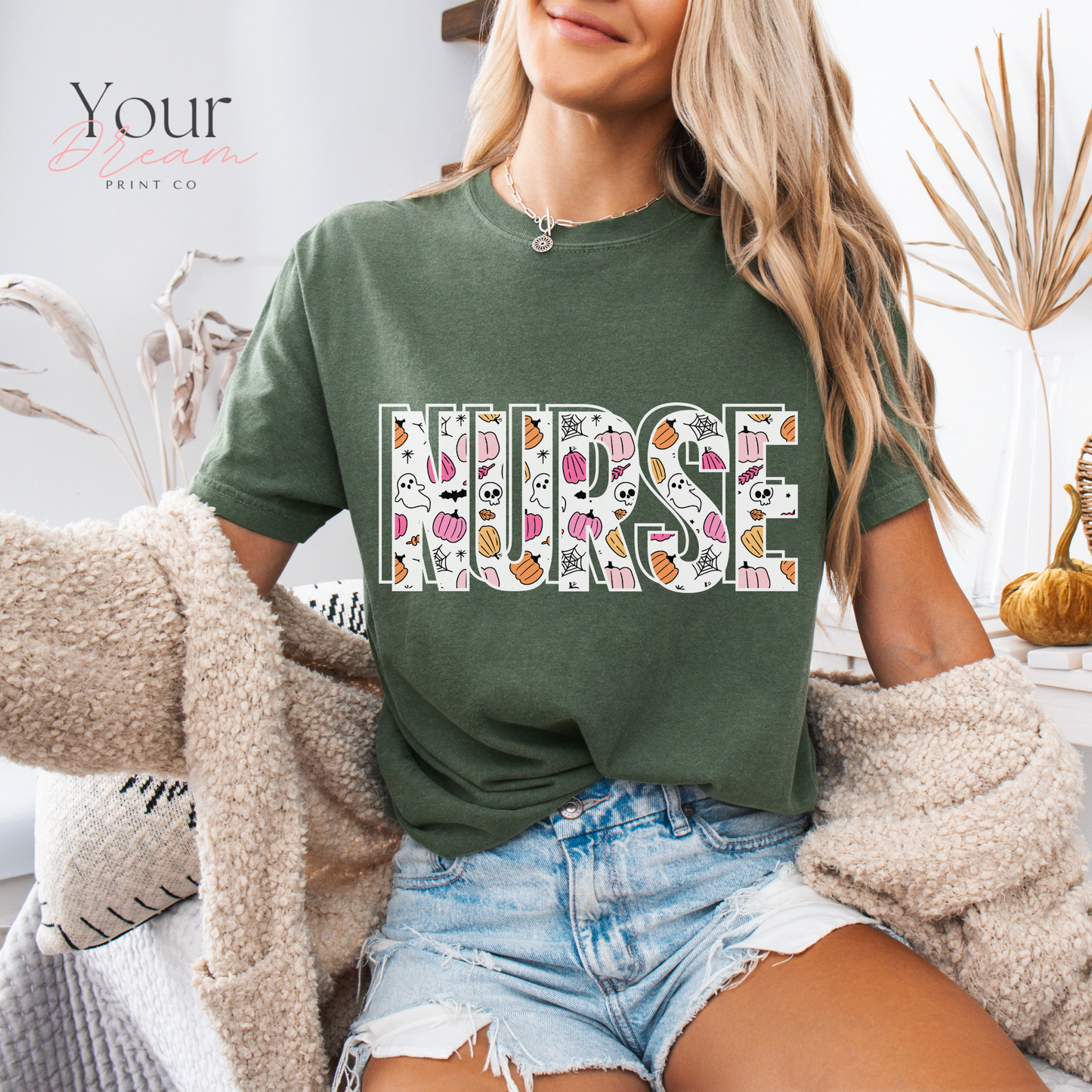 Ghost Nurse Halloween T-shirt, Nurse Halloween Shirt