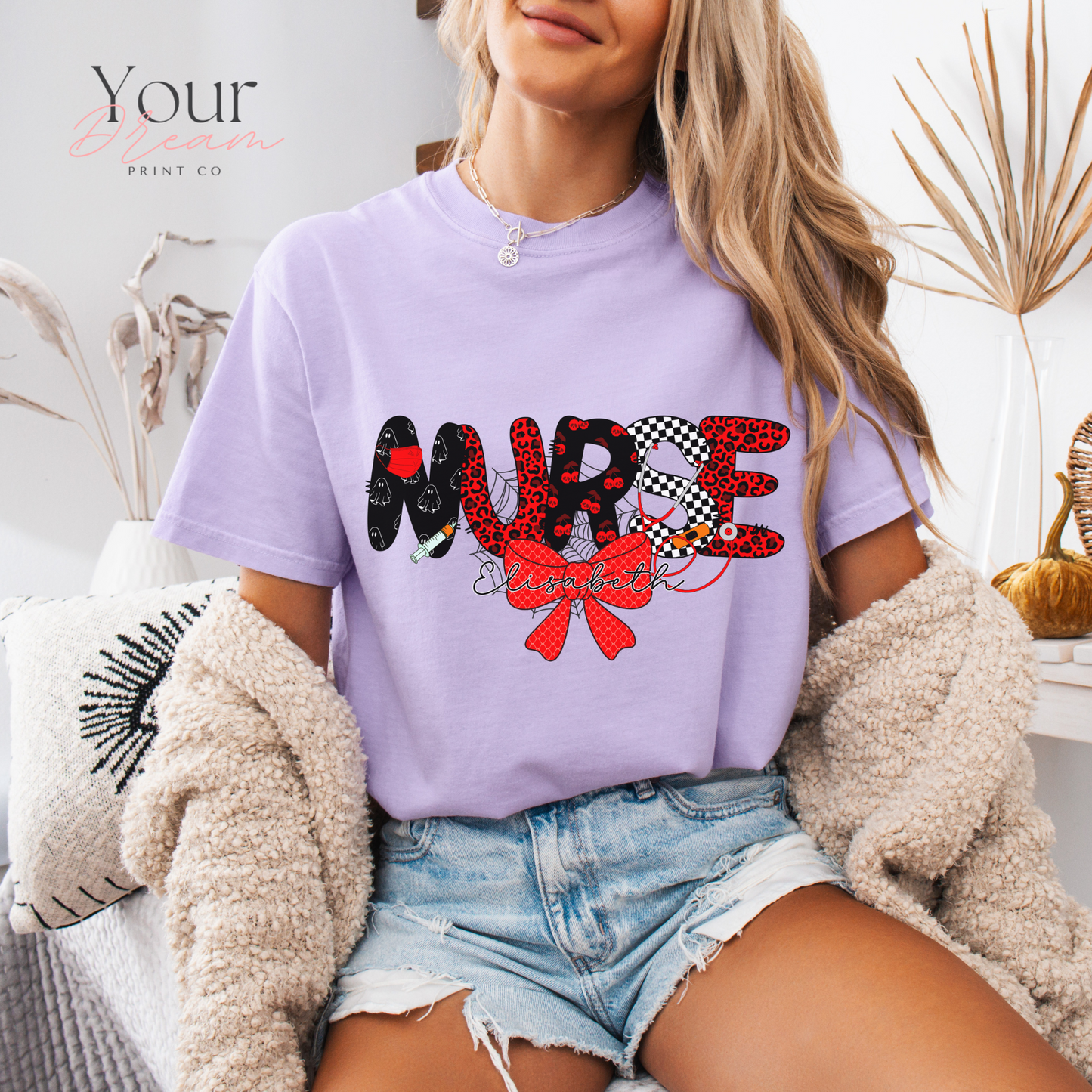 Custom Halloween Nurse T-Shirt