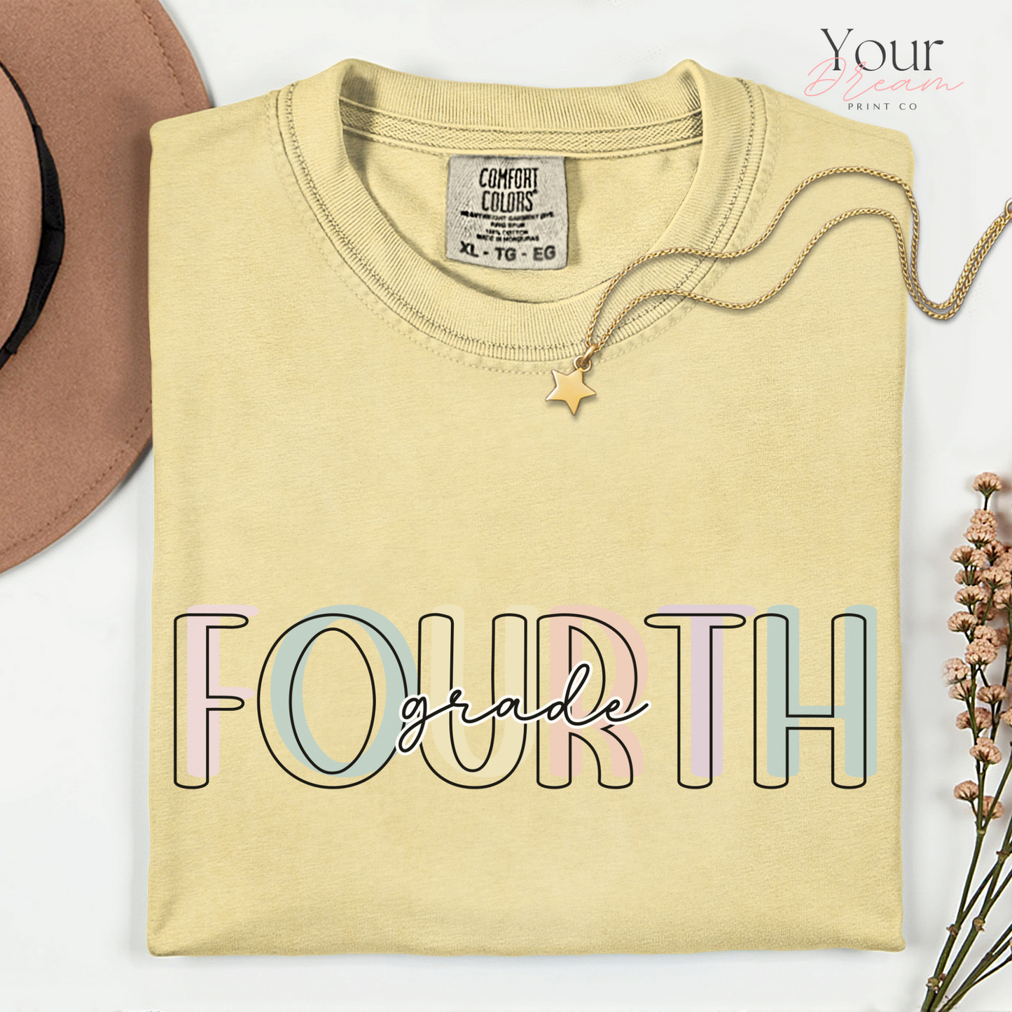 Fourth Grade Teacher T-shirt - Cute Summer Elementary School Shirt