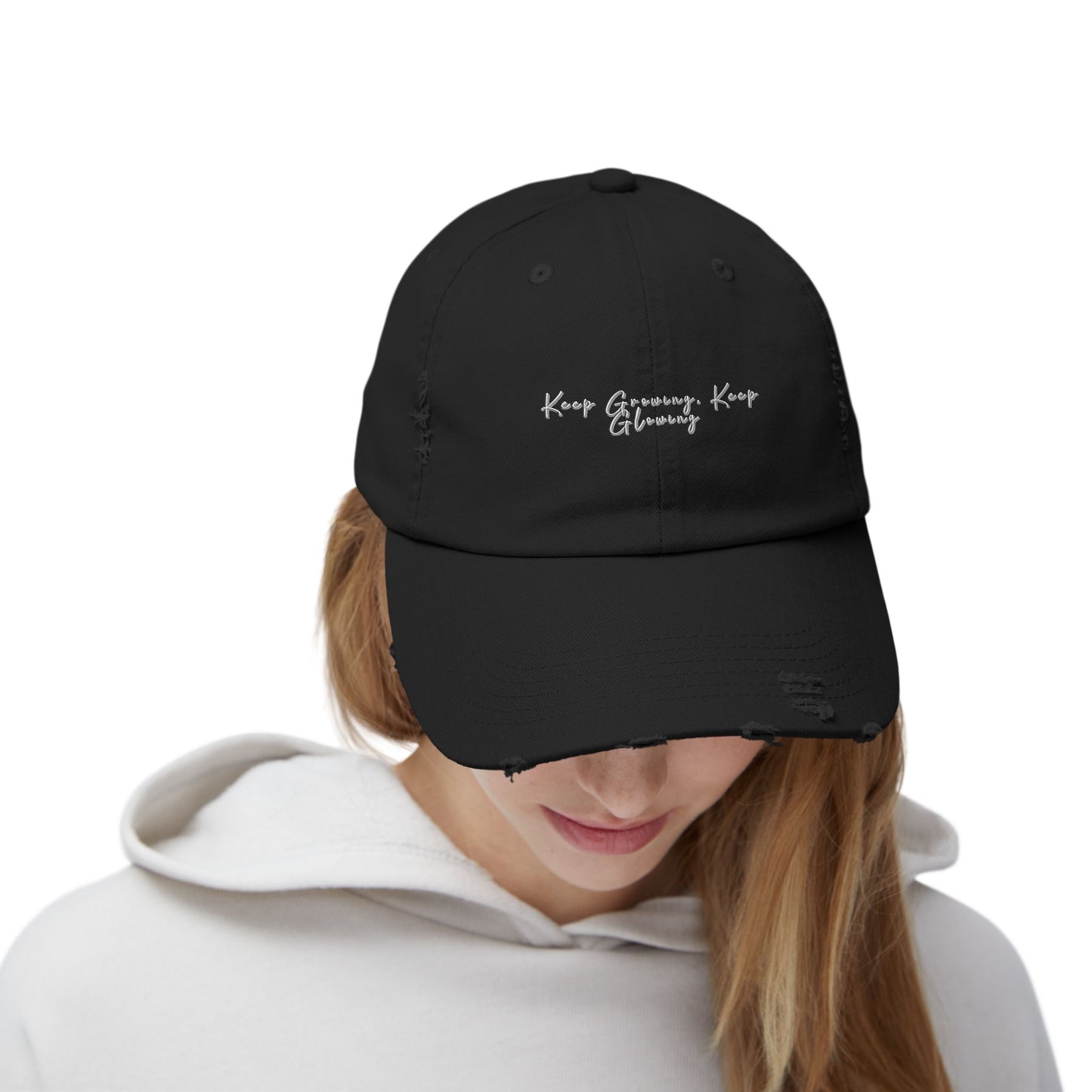 Motivational Unisex Distressed Cap