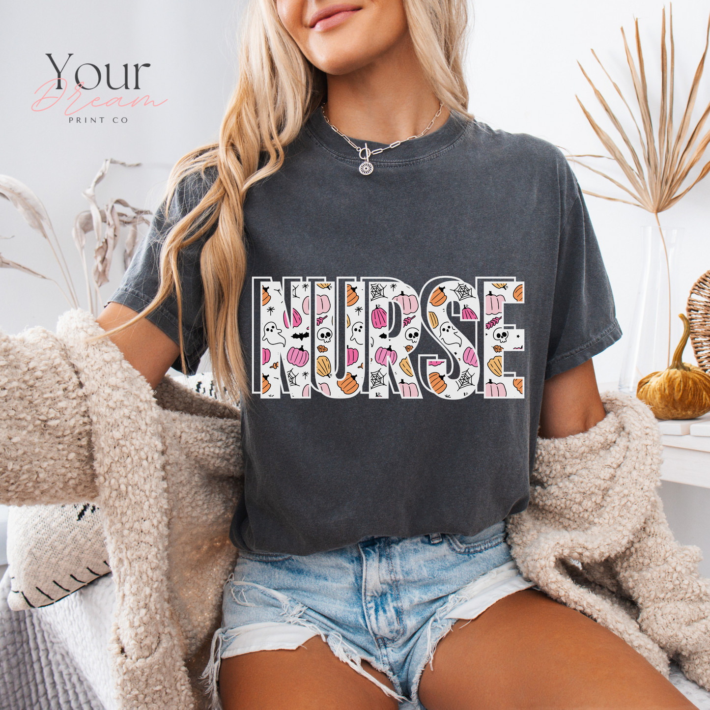 Ghost Nurse Halloween T-shirt, Nurse Halloween Shirt