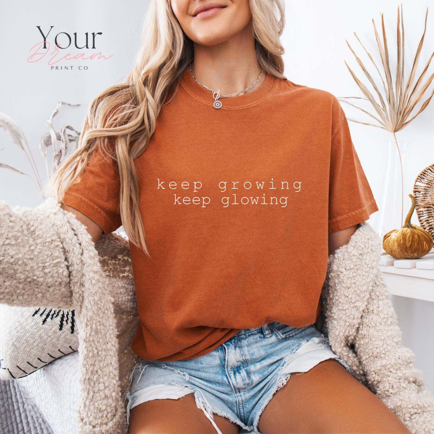 Keep Growing Keep Glowing Shirt - Positive Affirmation Shirt -  Inspirational Shirt